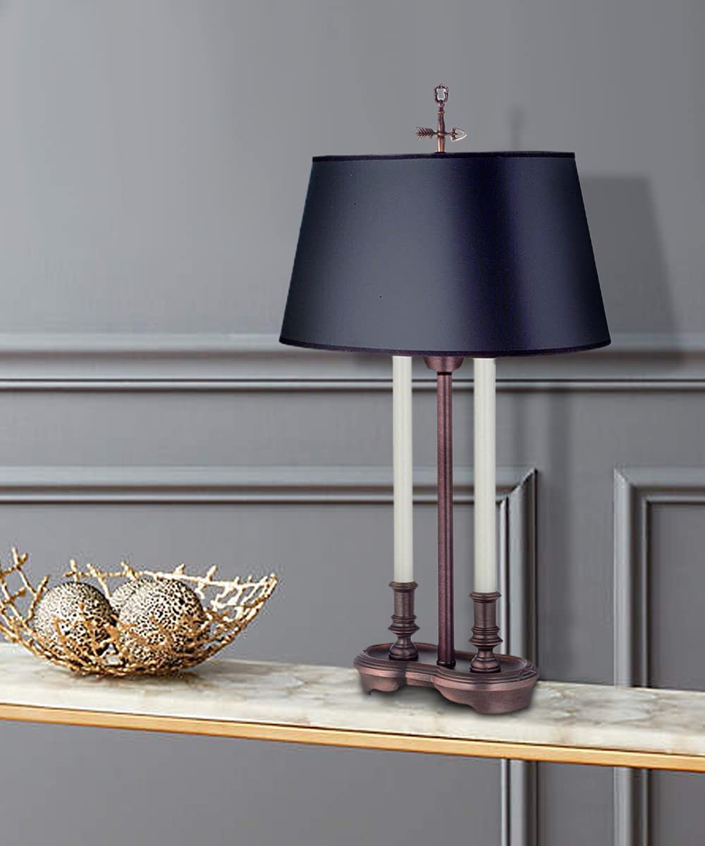 Vintage 3-Way Adjustable Desk Lamp in Antique Bronze Finish - Perfect for Home Office, Study Room & Reading Nook Lighting