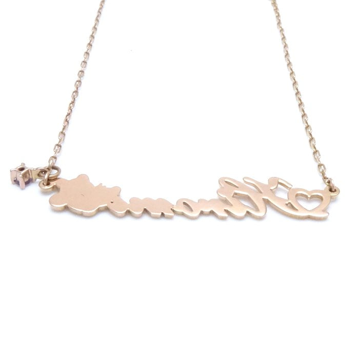 4℃ Disney Minnie Mouse Amethyst K18YG Necklace - Elegant 18K Gold-Plated Jewelry for Women | Perfect Gift for Birthday, Anniversary & Valentine's Day