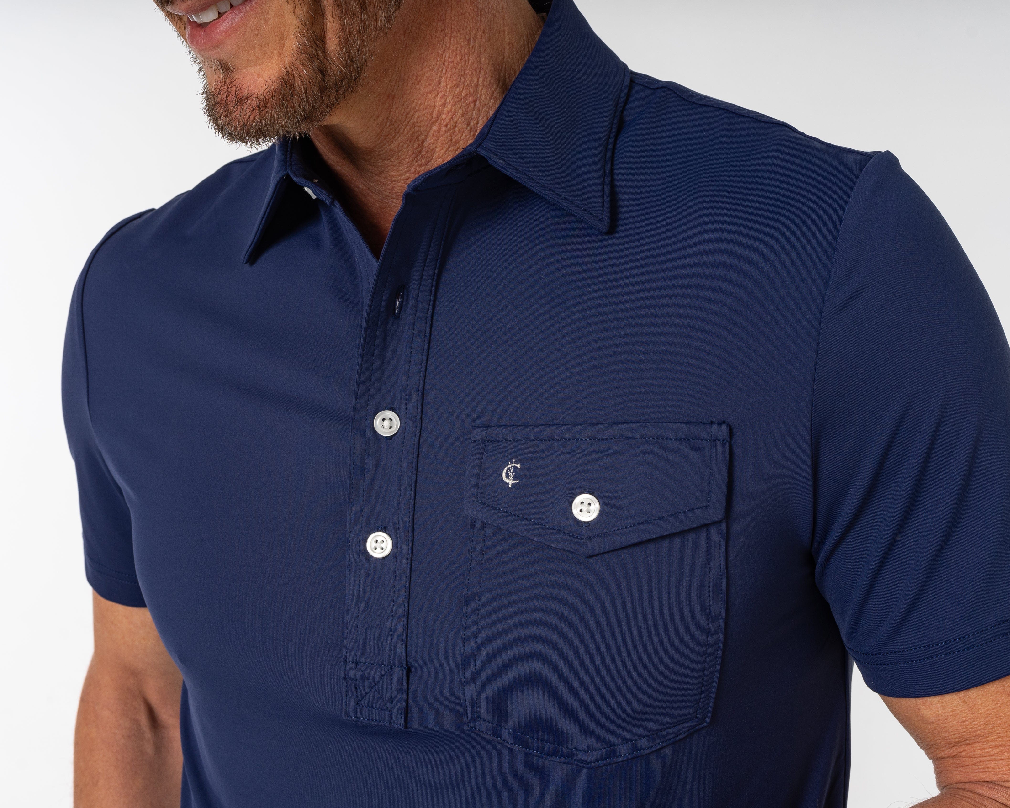 High-Performance Sport Shirt for Athletes - Navy Blue - Ideal for Running, Training & Gym Workouts