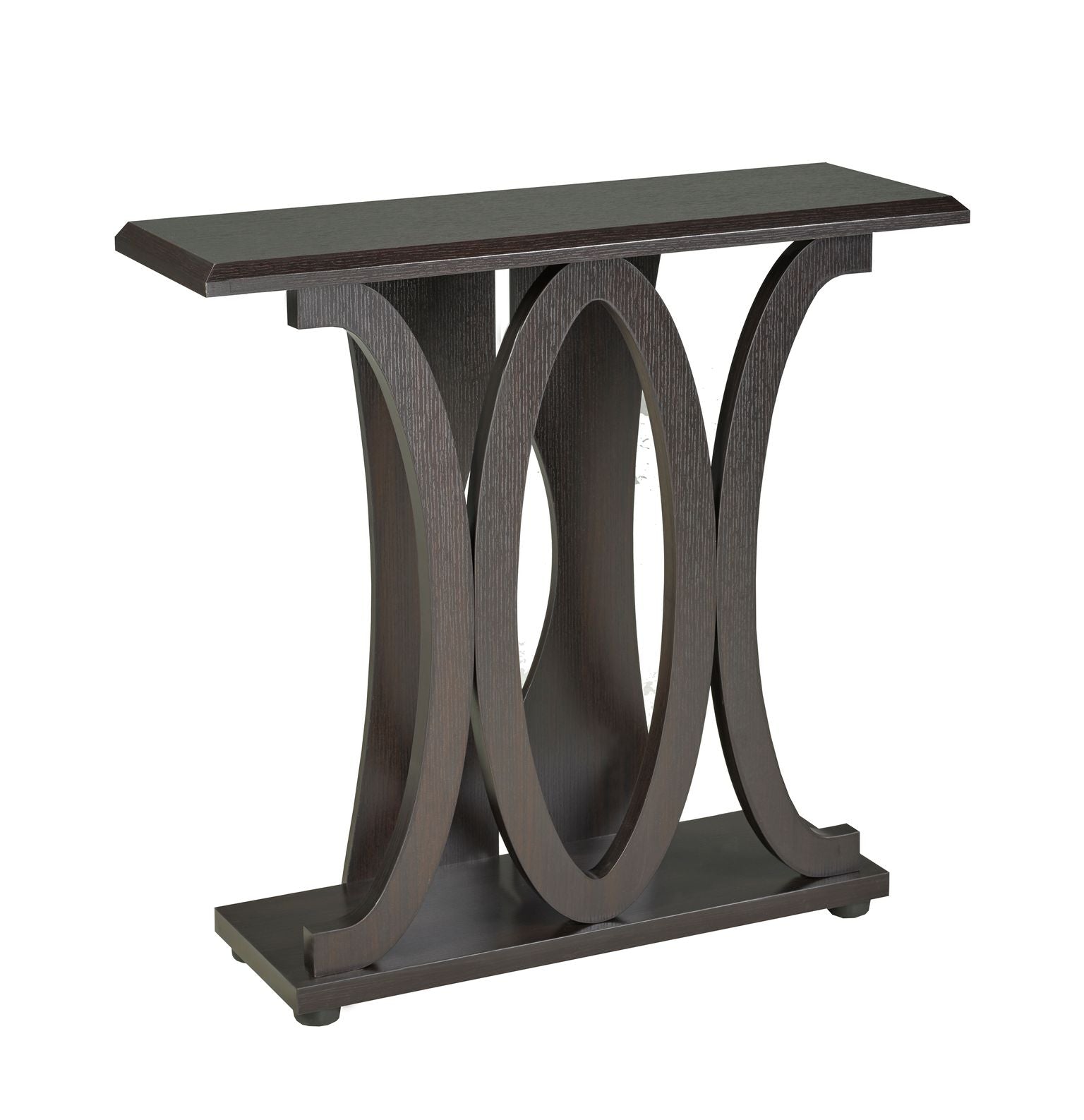 Dark Cherry Wood Console Table - Entryway Sofa Table, Hallway Accent Furniture for Home Decor & Living Room