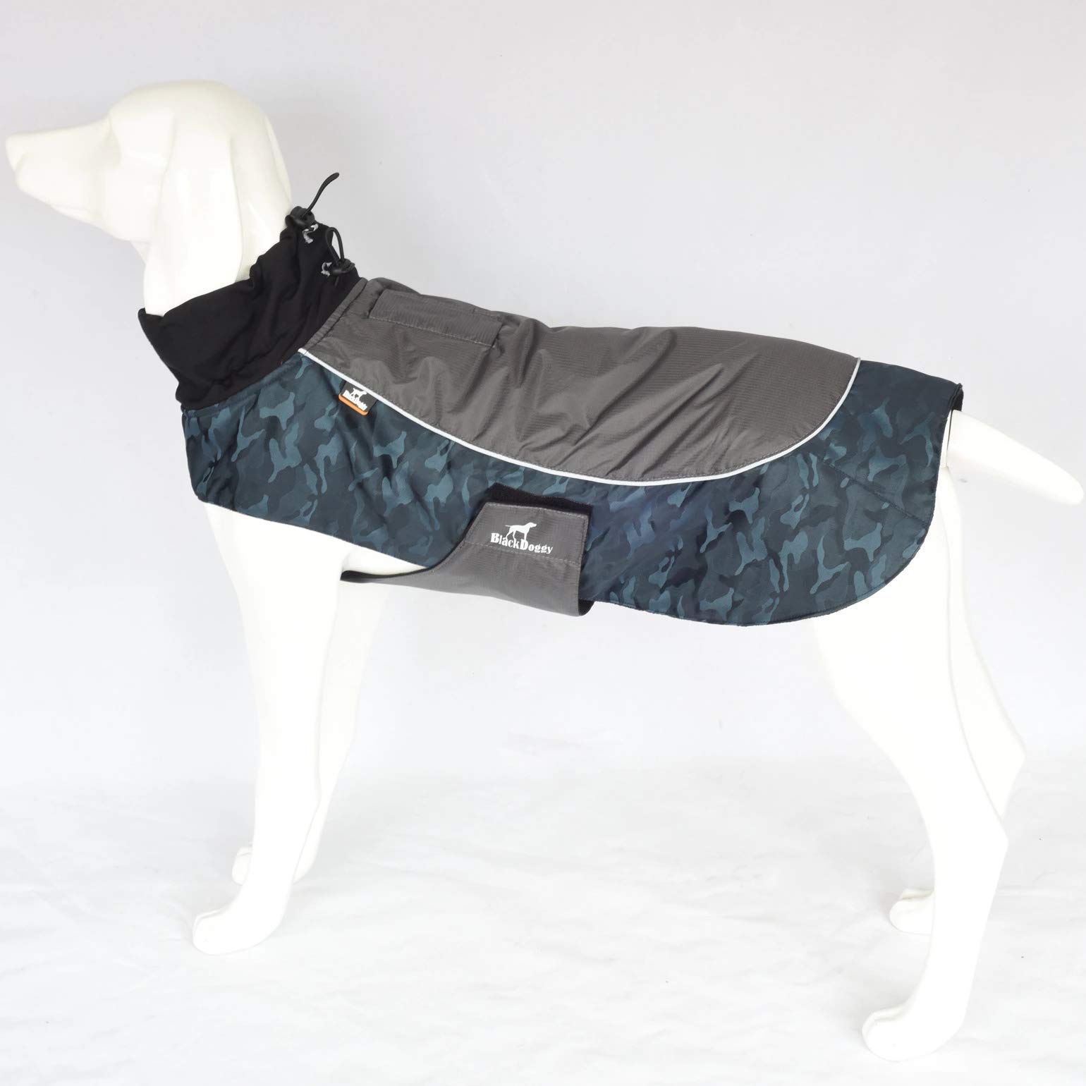 MengK Winter Dog Jacket - Warm Pet Coat for Small Medium Large Dogs, Waterproof Windproof Fleece Lined - Perfect for Travel, Hiking, Camping (Blue, Size M) - Keep Your Dog Cozy in Cold Weather