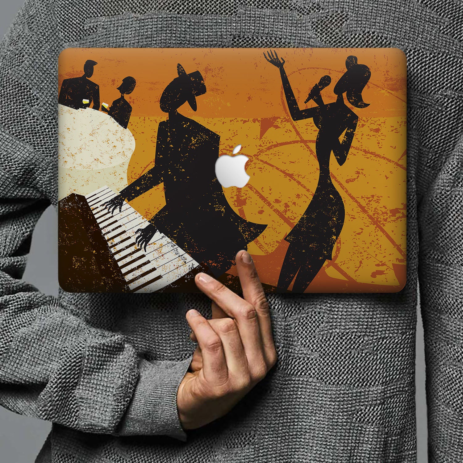 Premium MacBook Pro Case with Music Design - Slim Protective Cover for MacBook Pro 13/14/15/16 inch - Perfect for Work, Travel & School