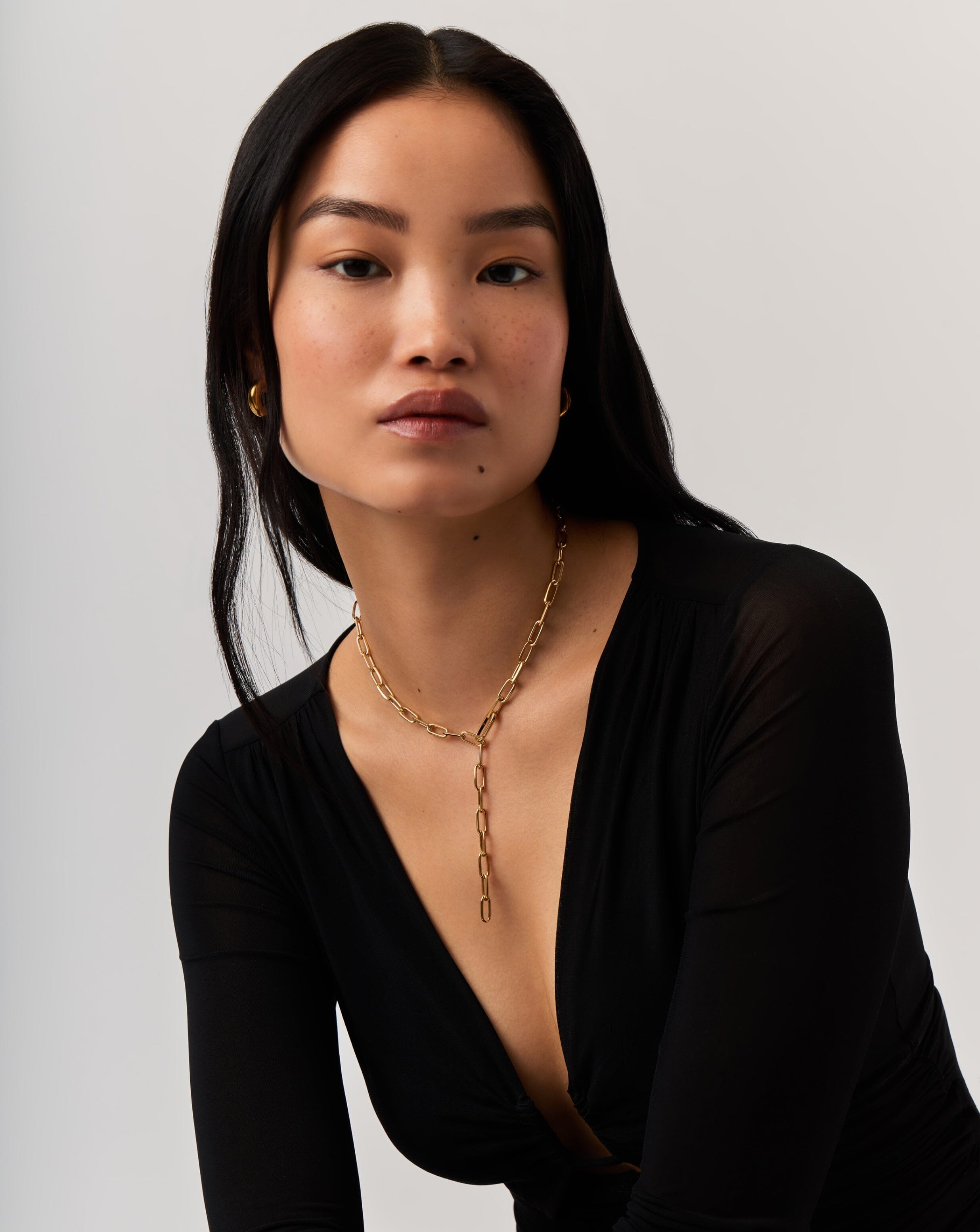 Classic Paperclip Chain Necklace - 18k Gold Plated Elegant Jewelry for Women | Perfect for Everyday Wear, Office & Special Occasions