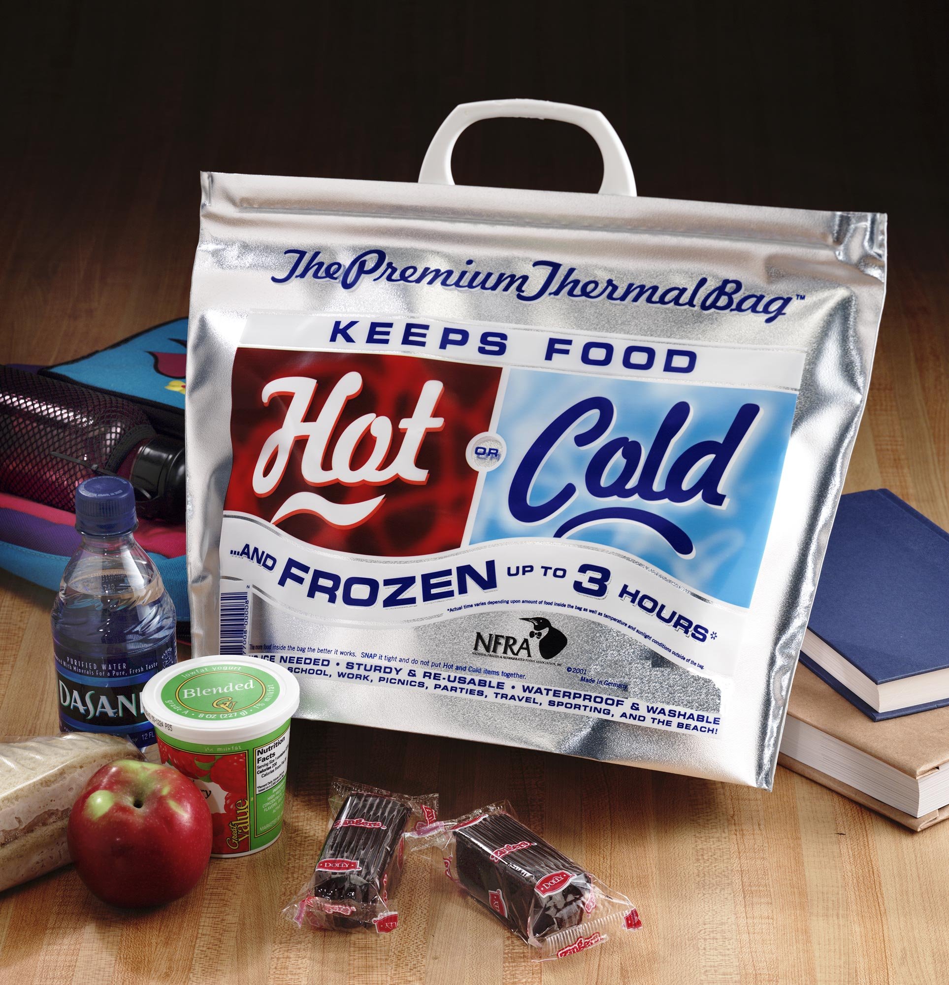 5-Pack Insulated Thermal Lunch Cooler Bags for Work, School & Picnics - Leakproof & Durable
