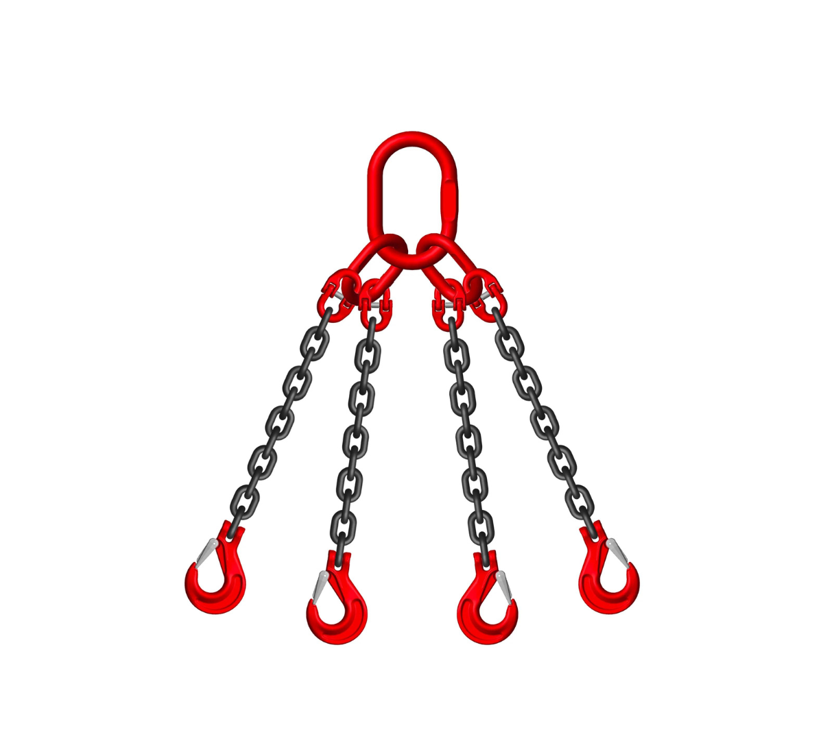 Heavy Duty 20mm Grade 80 4-Leg Chain Sling 26.5 Ton Capacity - Perfect for Lifting, Rigging & Construction Equipment