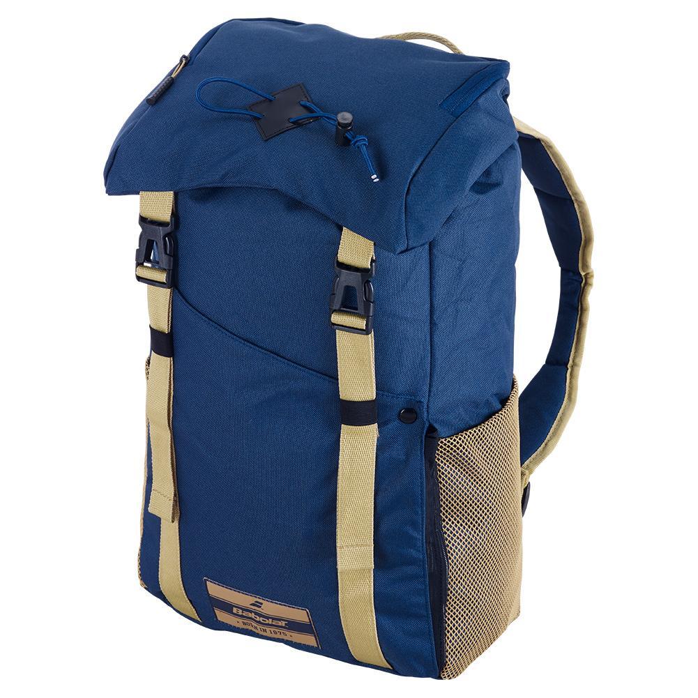 Premium Classic Tennis Backpack for Men & Women - Durable Dark Blue Sports Bag with Ventilated Shoe Compartment | Perfect for Tennis, Gym, Travel & School Backpack Organization