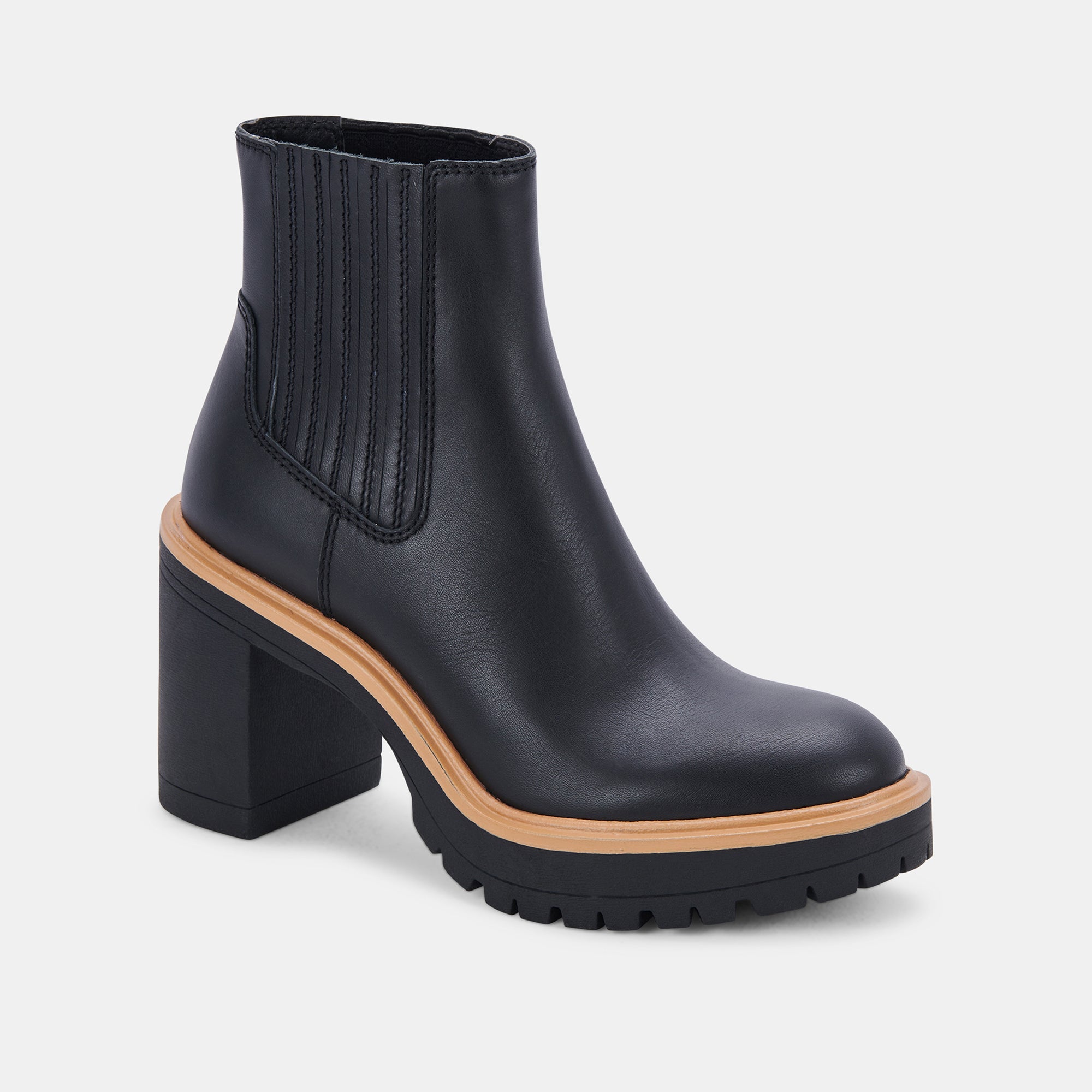 **Waterproof Leather Booties for Women - CASTER H2O BOOTIES ONYX - Stylish & Comfortable Rain Boots for Outdoor, Walking & Casual Wear**