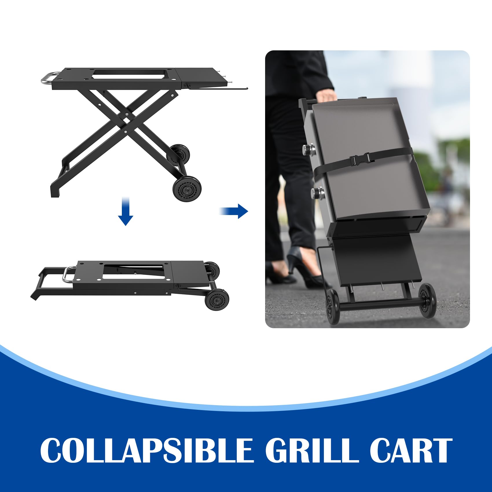 Portable Folding BBQ Table for Blackstone 22