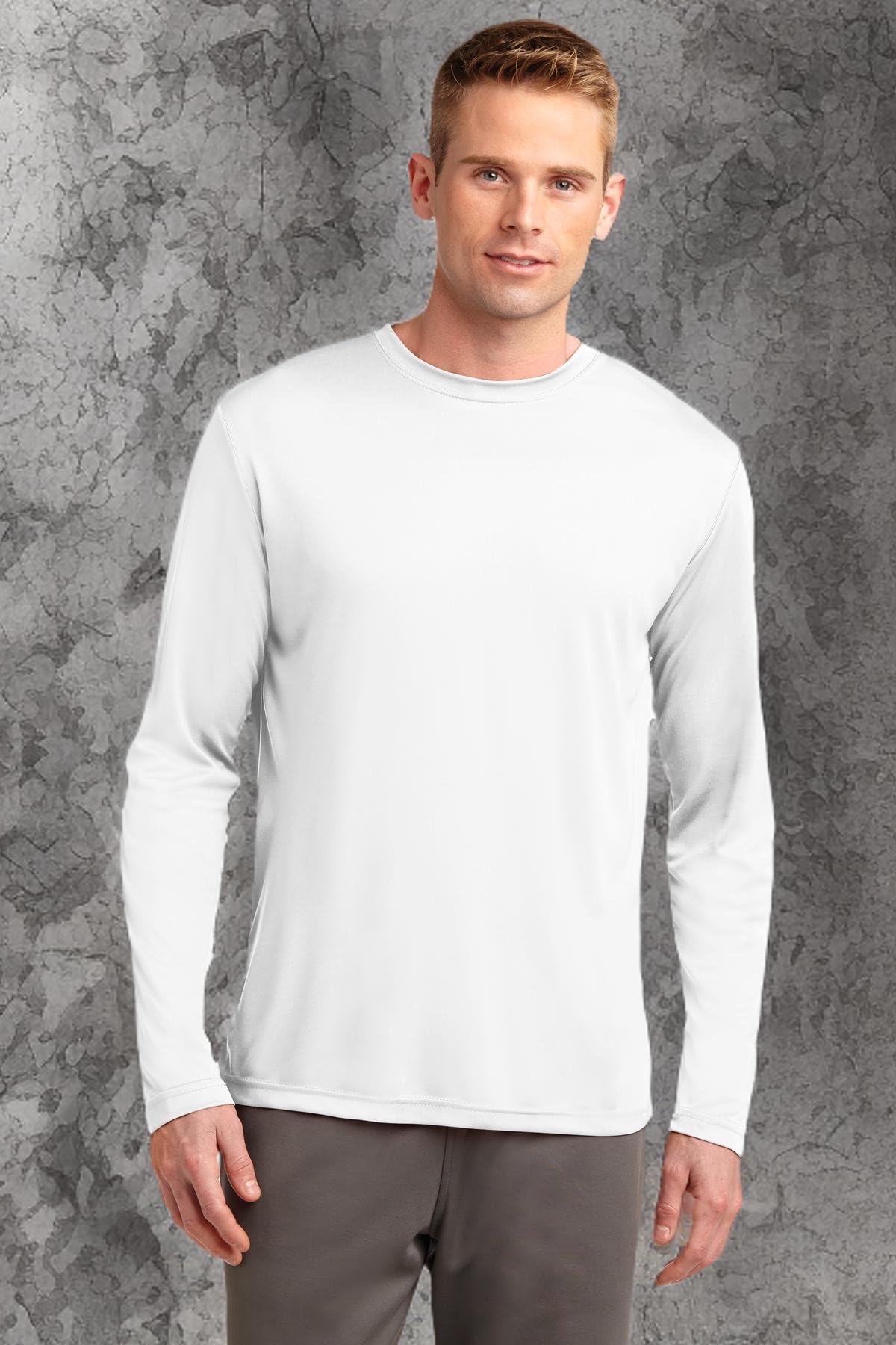 Big & Tall Moisture Wicking Long Sleeve Athletic Shirt for Men - Workout, Running & Gym Performance Tee - Stay Dry & Comfortable During Sports & Outdoor Activities