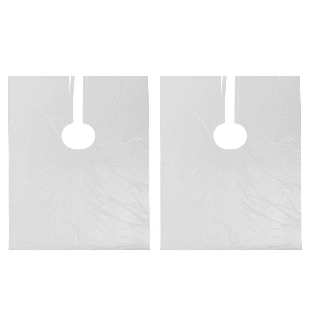 50pcs Disposable Hairdressing Capes - Waterproof Plastic Haircut Styling Bibs & Barber Shawls for Salon & Home Use - Perfect for Haircuts, Coloring, Styling & Grooming