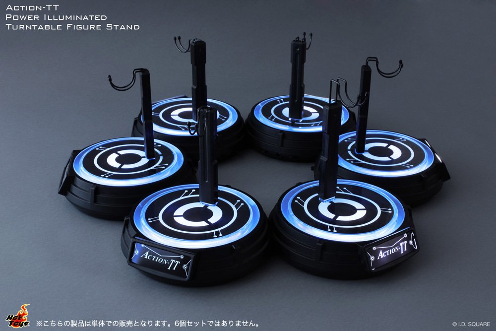 1:6 Scale Hot Toys Illuminated Rotating Display Stand for Action Figures - Perfect for Collectors, Photography & Showcase Displays
