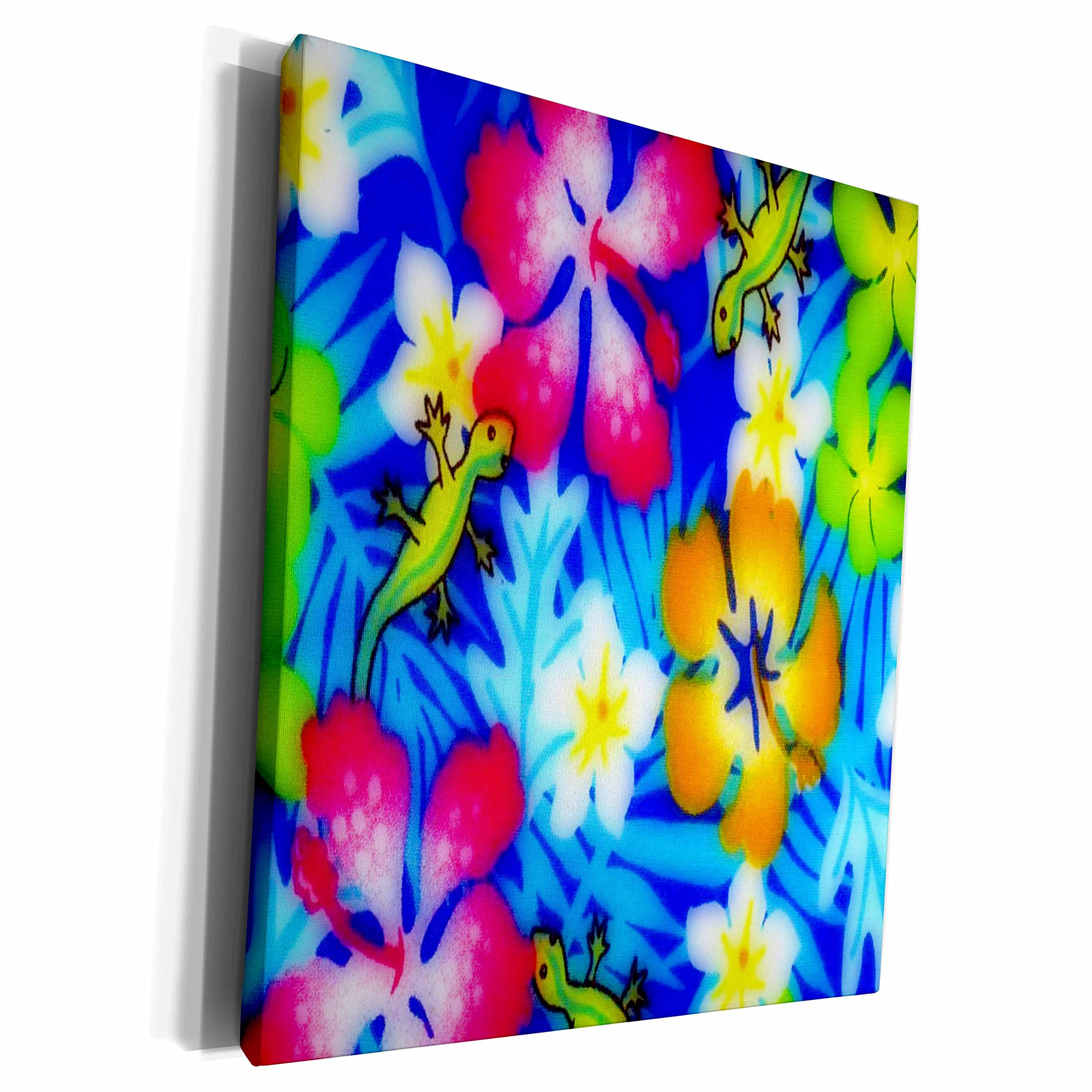 3dRose Museum Grade Canvas Wrap - Vibrant Hawaiian Flowers Wall Art for Home & Office Decor | Perfect for Living Room, Bedroom, or Gift