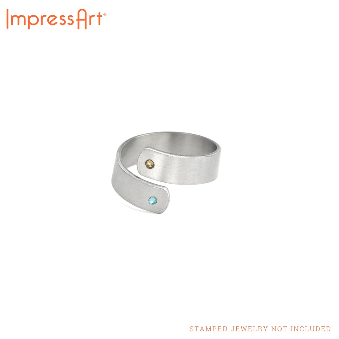 ImpressArt - Complete Ring Making Kit for Metal Stamping Jewelry, DIY Craft Projects & Personalized Gifts (Includes Birthstone Bundle & Essential Tools) - Perfect for Wedding Bands, Anniversary Gifts & Handmade Jewelry Creations
