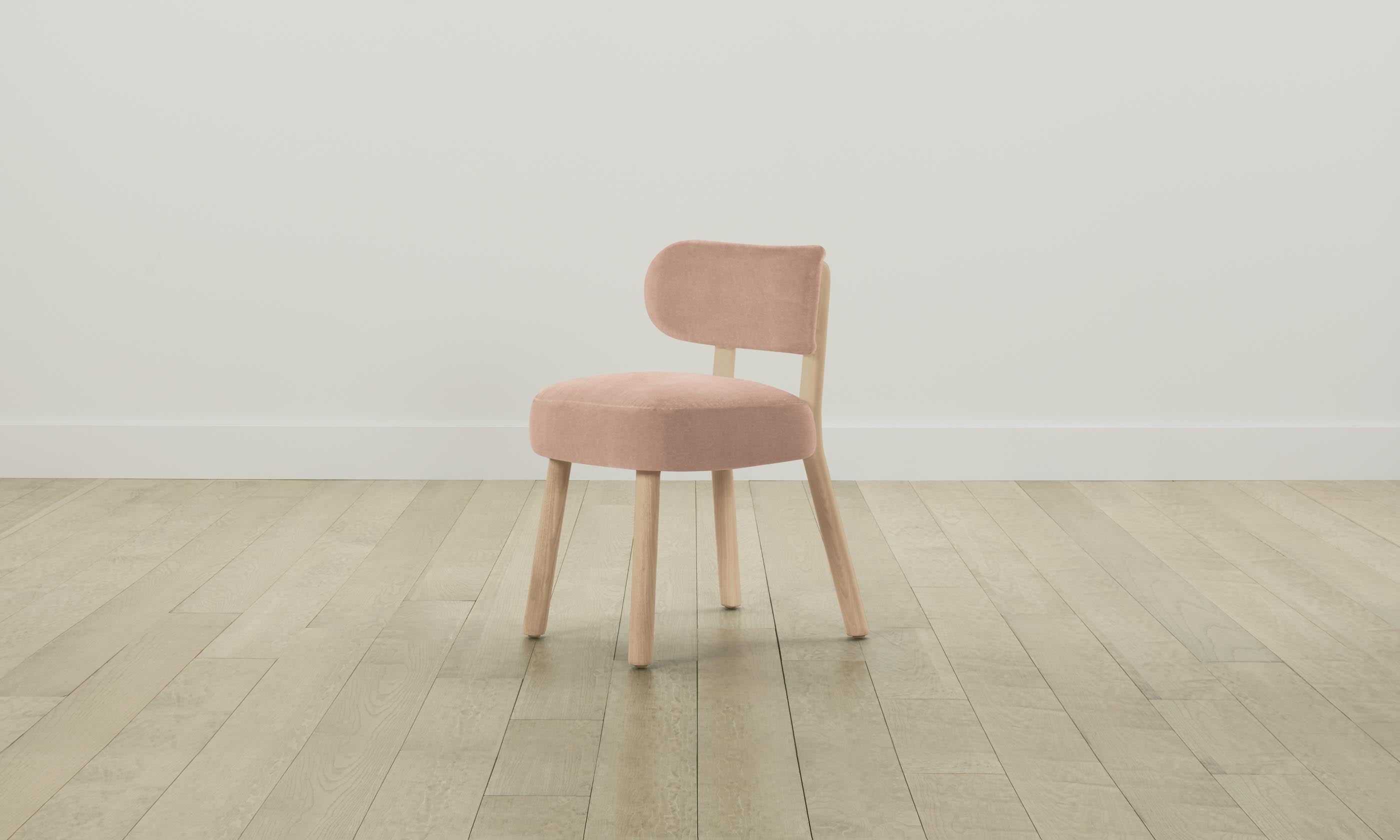 Jane Dining Chair - Performance Velvet Upholstery in Dusty Rose | Elegant Modern Dining Room & Kitchen Seating