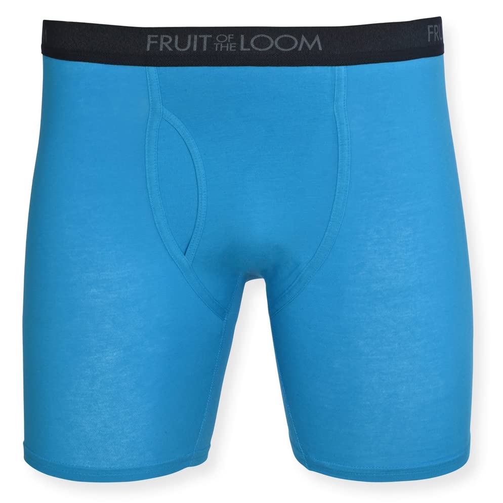 Fruit of the Loom Men's Cotton Performance Boxer Briefs 12-Pack - Breathable Underwear for All-Day Comfort - Perfect for Workout, Office & Daily Wear