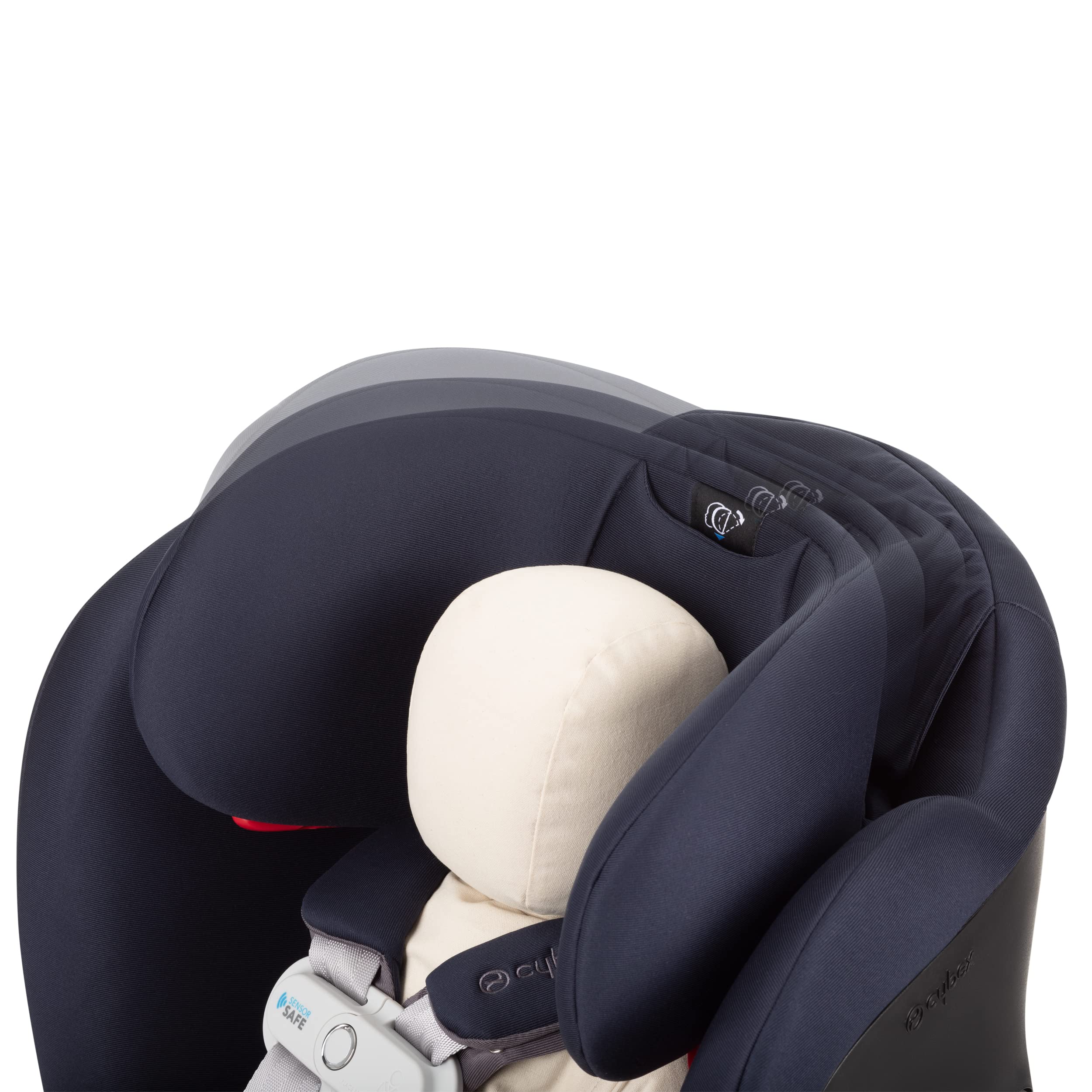 Cybex Standard Eternis S All-in-One Convertible Car Seat with SensorSafe Technology - Denim Blue | Safe for Infants to Toddlers | Perfect for Family Travel & Daily Commute