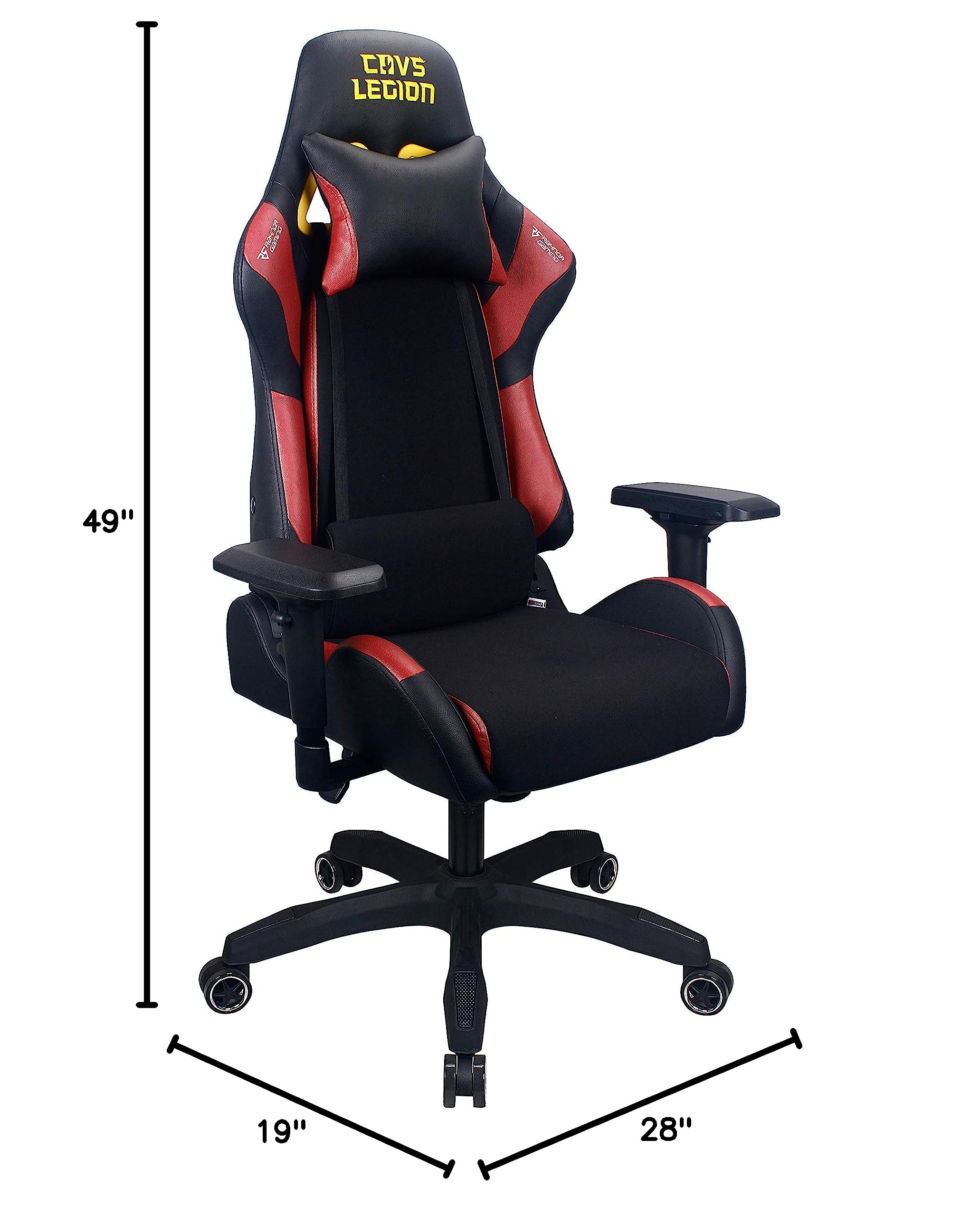 NBA2K Energy Pro Series Gaming Chair - Ergonomic Office & Racing Style Video Game Chair for PC, PS4, Xbox - High Back Computer Desk Chair with Lumbar Support - Perfect for Gaming, Streaming & Home Office (Black)