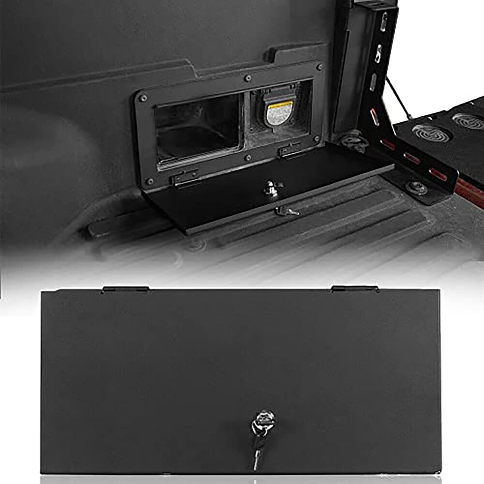 Toyota Tacoma Truck Bed Security Lock Lid (2005-2022) - Heavy Duty Steel Storage Cover for 2nd & 3rd Gen Tacoma Pickups | Secure Cargo & Outdoor Gear Storage