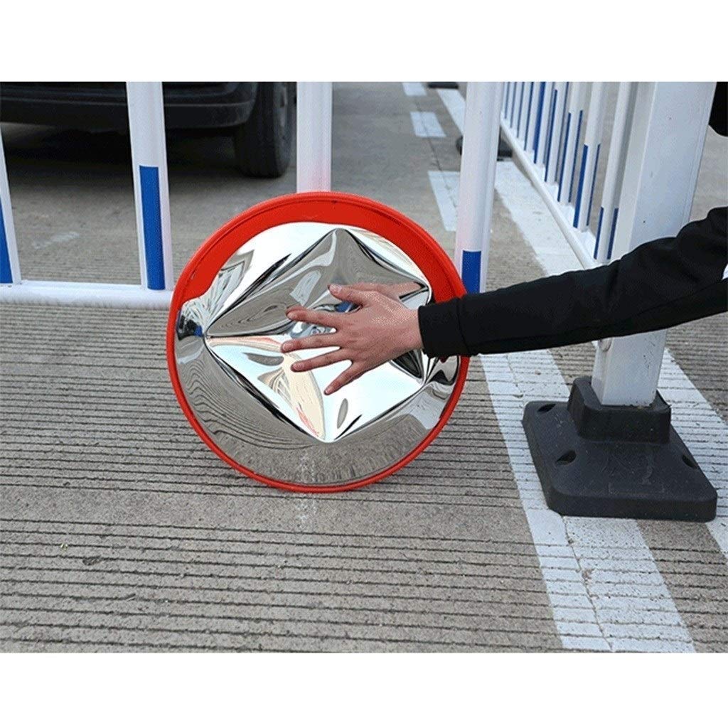 30-100cm Large Plastic Convex Safety Mirror for Supermarkets, Subway Stations & Traffic Control - 60cm Wide Angle Security Mirror for Blind Spot Visibility & Accident Prevention