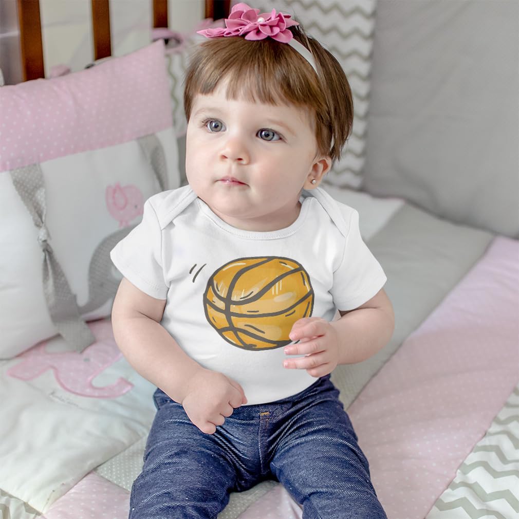 Baby Basketball Bodysuit - Soft Cotton Sports Outfit for Boys & Girls - Perfect for Game Day, Playtime & Olympics Fan Apparel