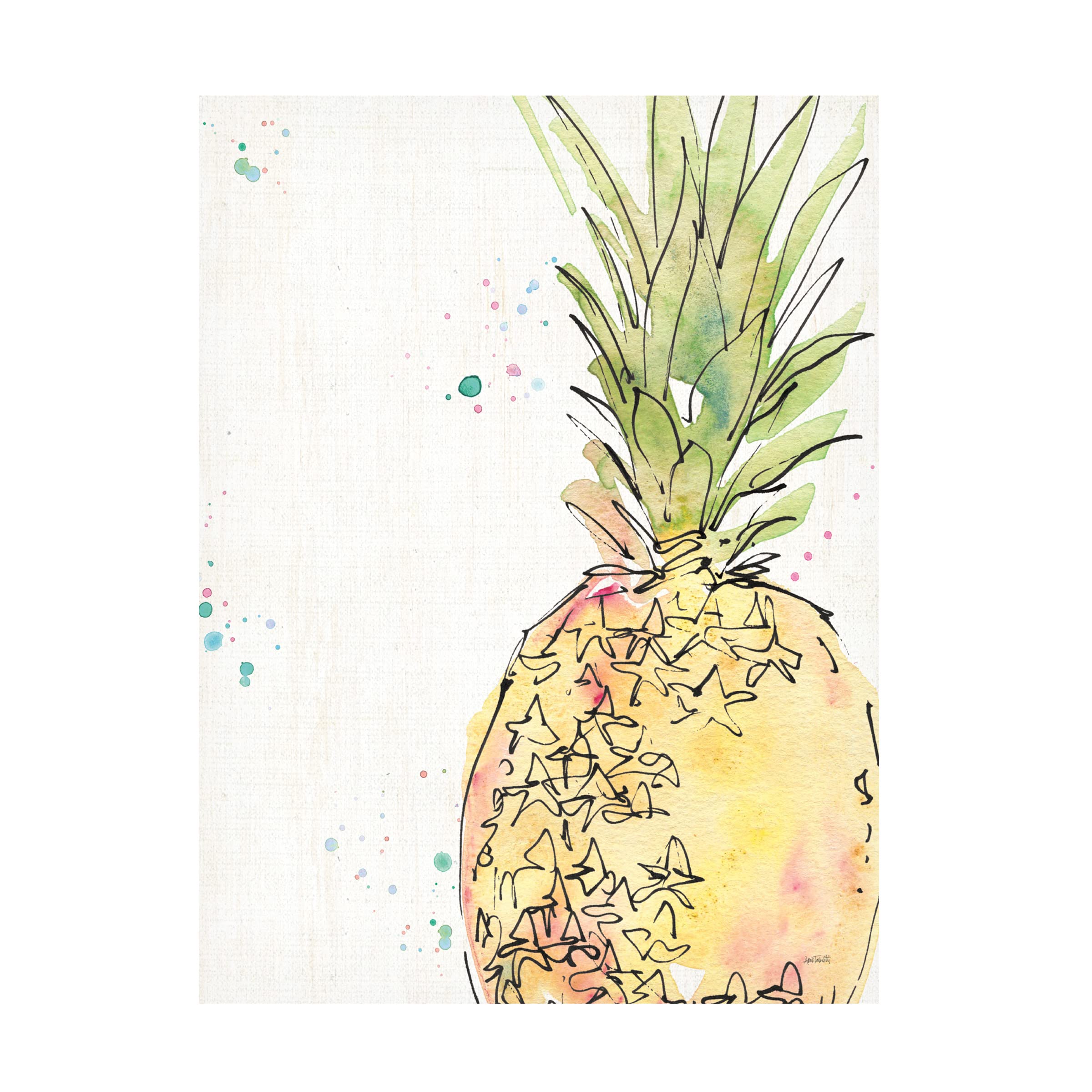 Anne Tavoletti 'Palm Passion IX' Canvas Wall Art - Modern Tropical Botanical Painting for Living Room, Bedroom & Office Decor