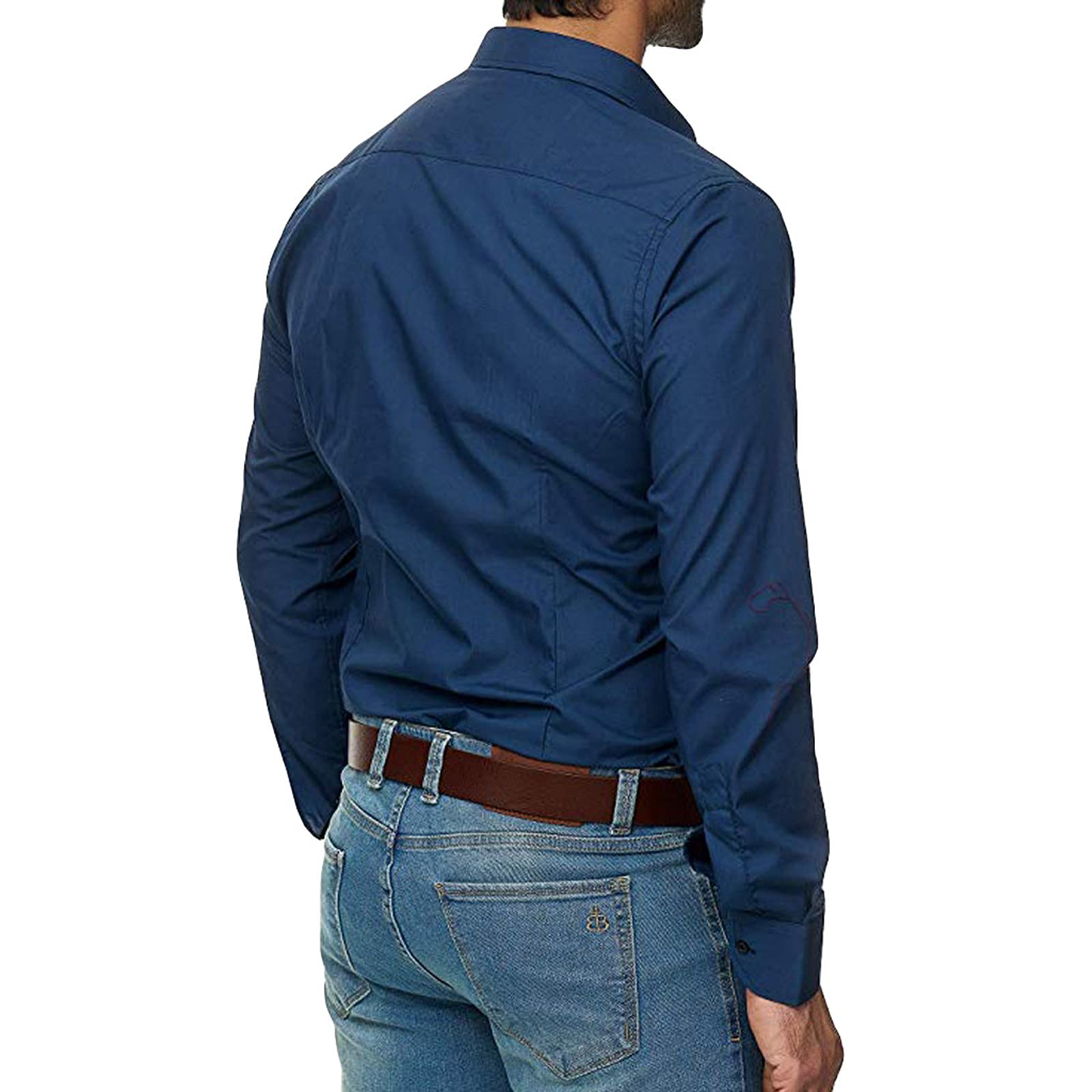 Men's Casual Button Down Dress Shirts - Long Sleeve Regular Fit Oxford Business Shirt for Work & Office | Western Style Formal Wear | Perfect for Business Meetings, Weddings & Professional Events