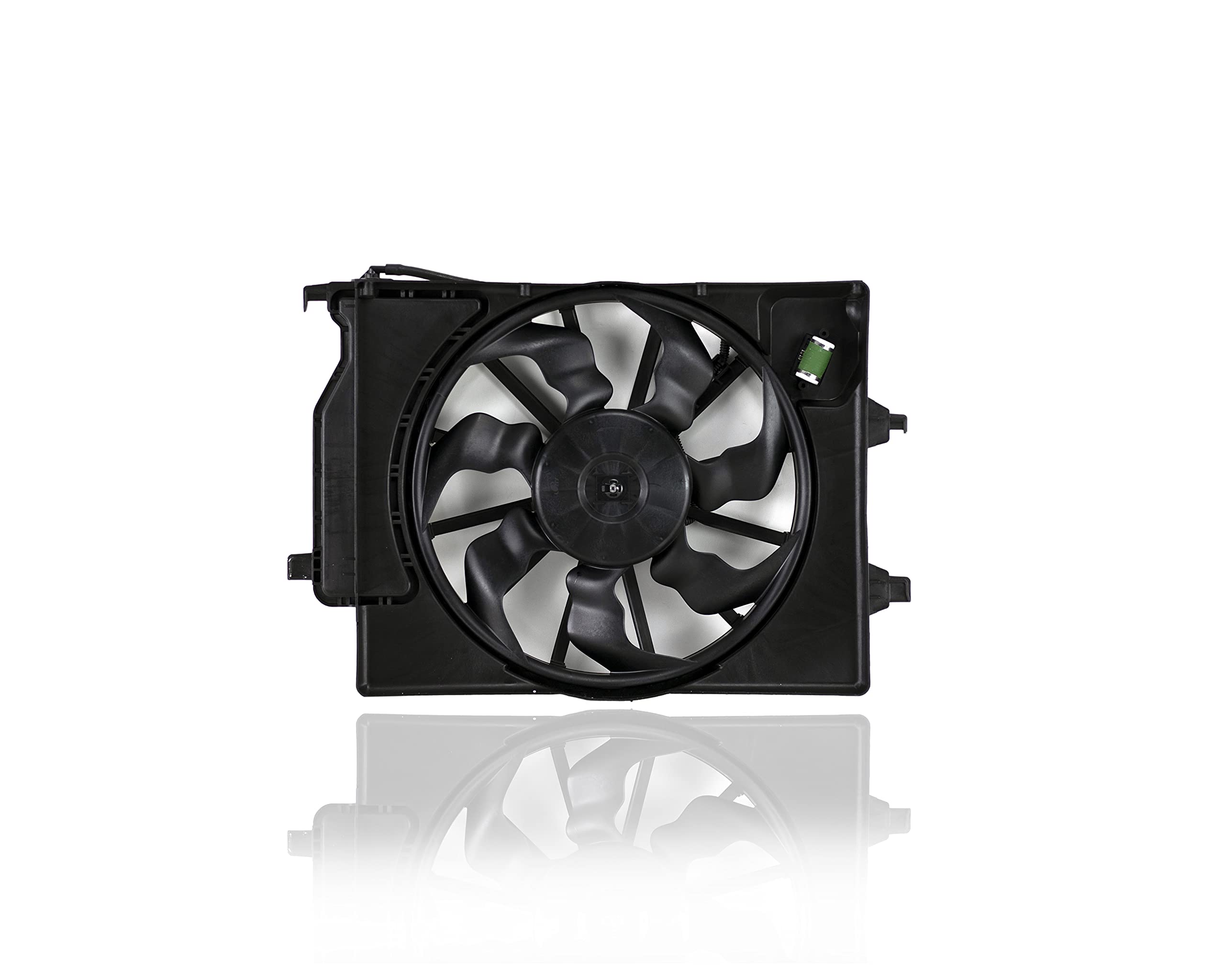 Dual Radiator and Condenser Fan Assembly 624330 - Compatible with 2018-2022 Hyundai Accent, 2018-2022 Kia Rio Sedan & Rio5 Hatchback - Replacement for OEM 25380H9050 - Perfect for Engine Cooling System Repair & Maintenance