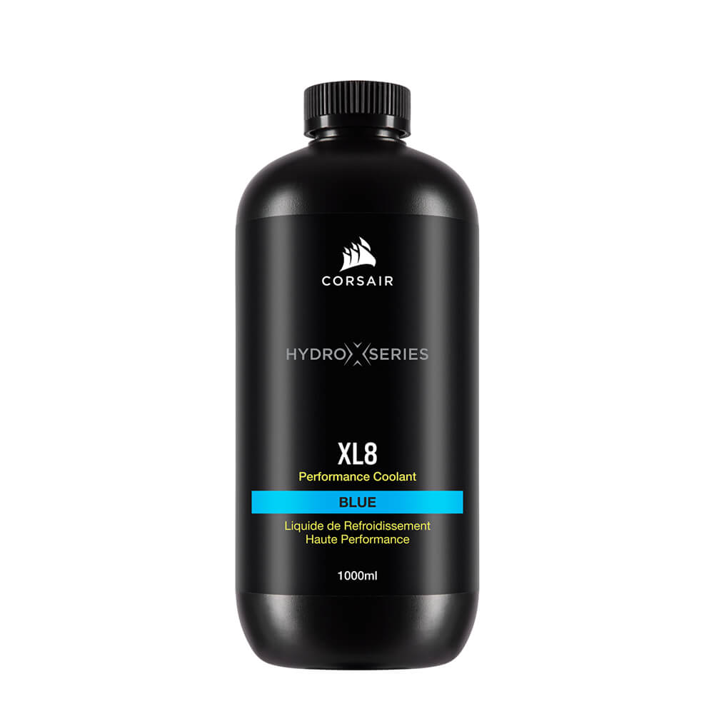Corsair Hydro X Series XL8 High-Performance Liquid Cooling Coolant 1L - Blue | Premium PC Water Cooling Solution for Gaming Rigs & Custom Builds