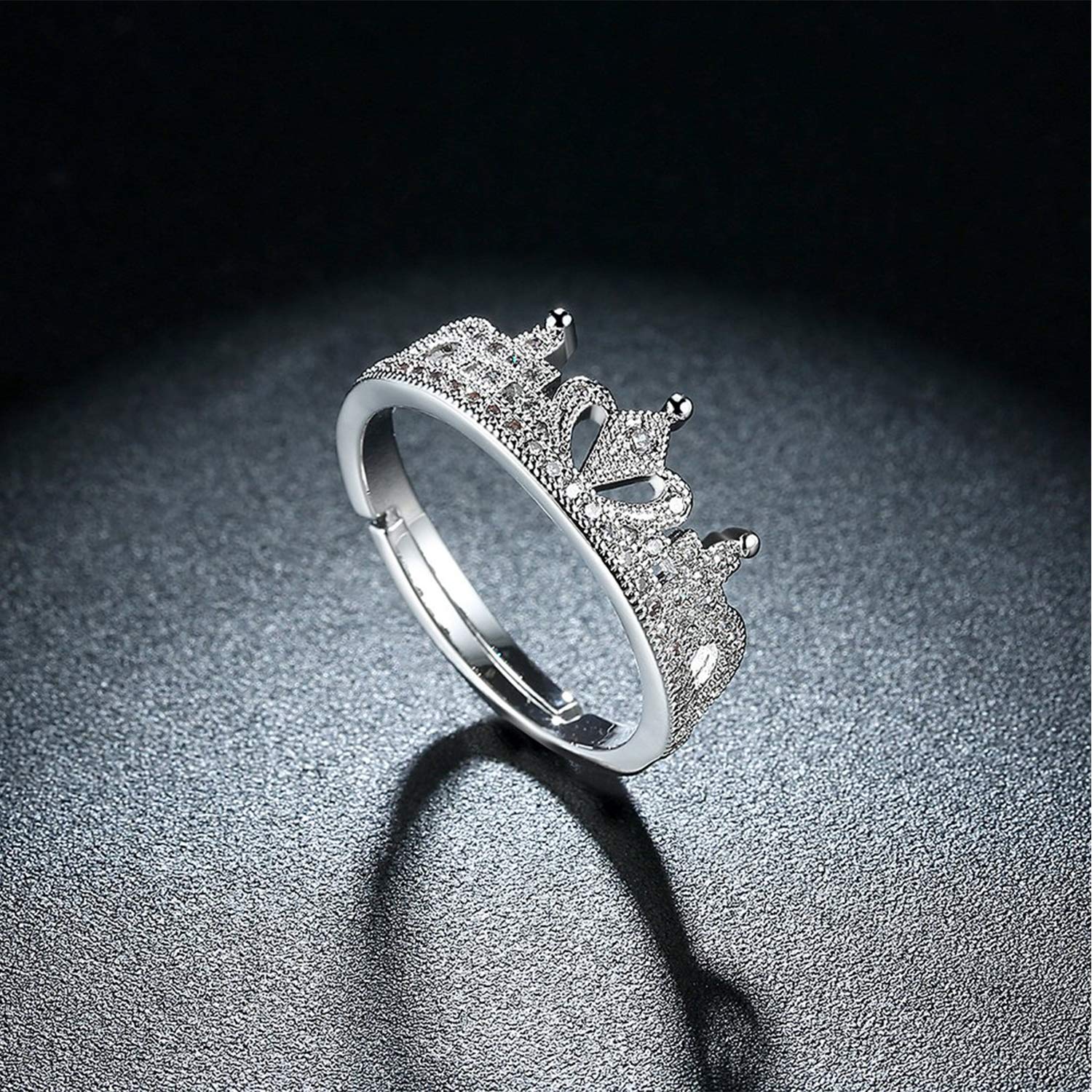 Elegant Mahi Ring for Women - Sterling Silver White Cubic Zirconia Band - Perfect for Weddings, Anniversaries & Special Occasions (FR1103037R)
