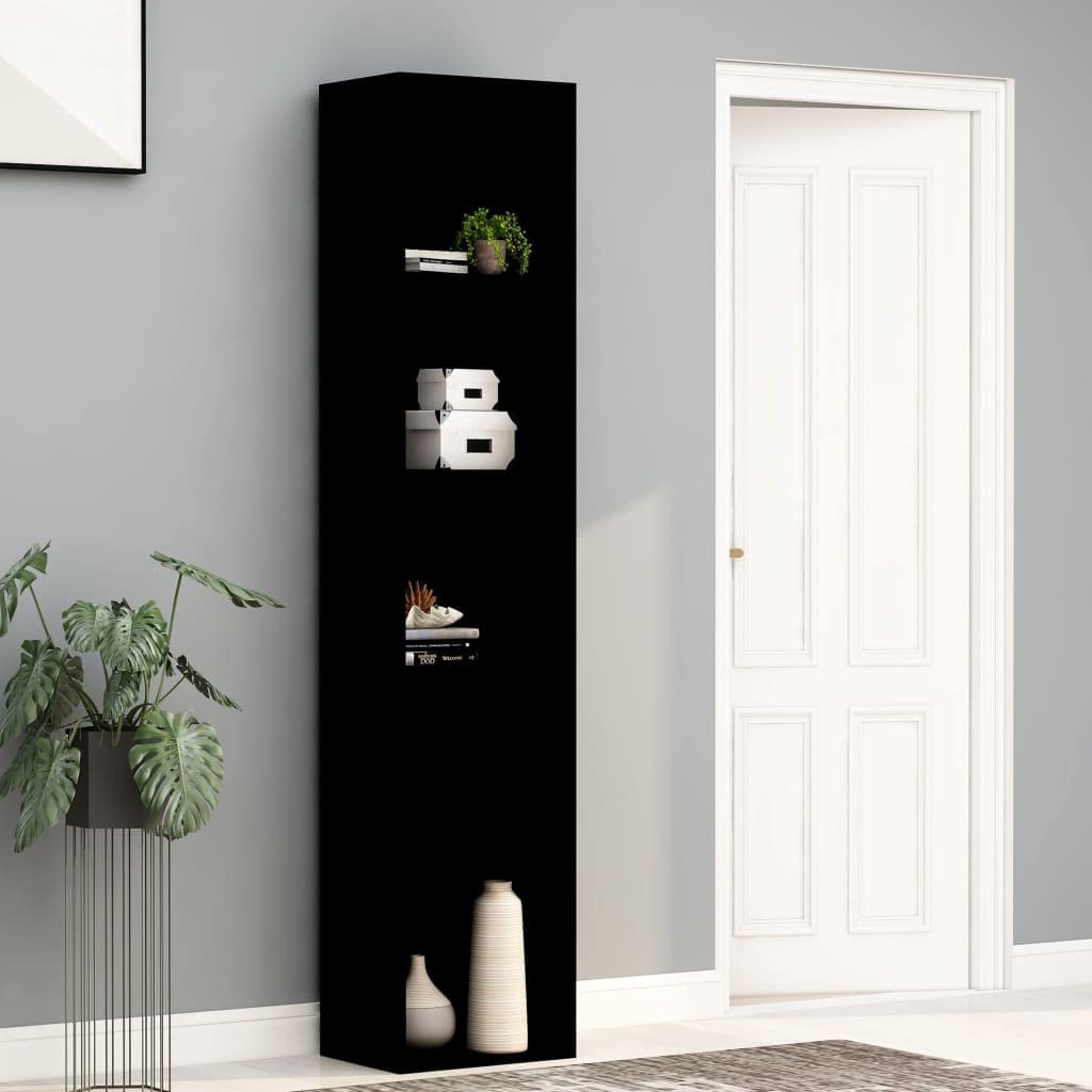 Black Cube Storage Cabinet - 15.7