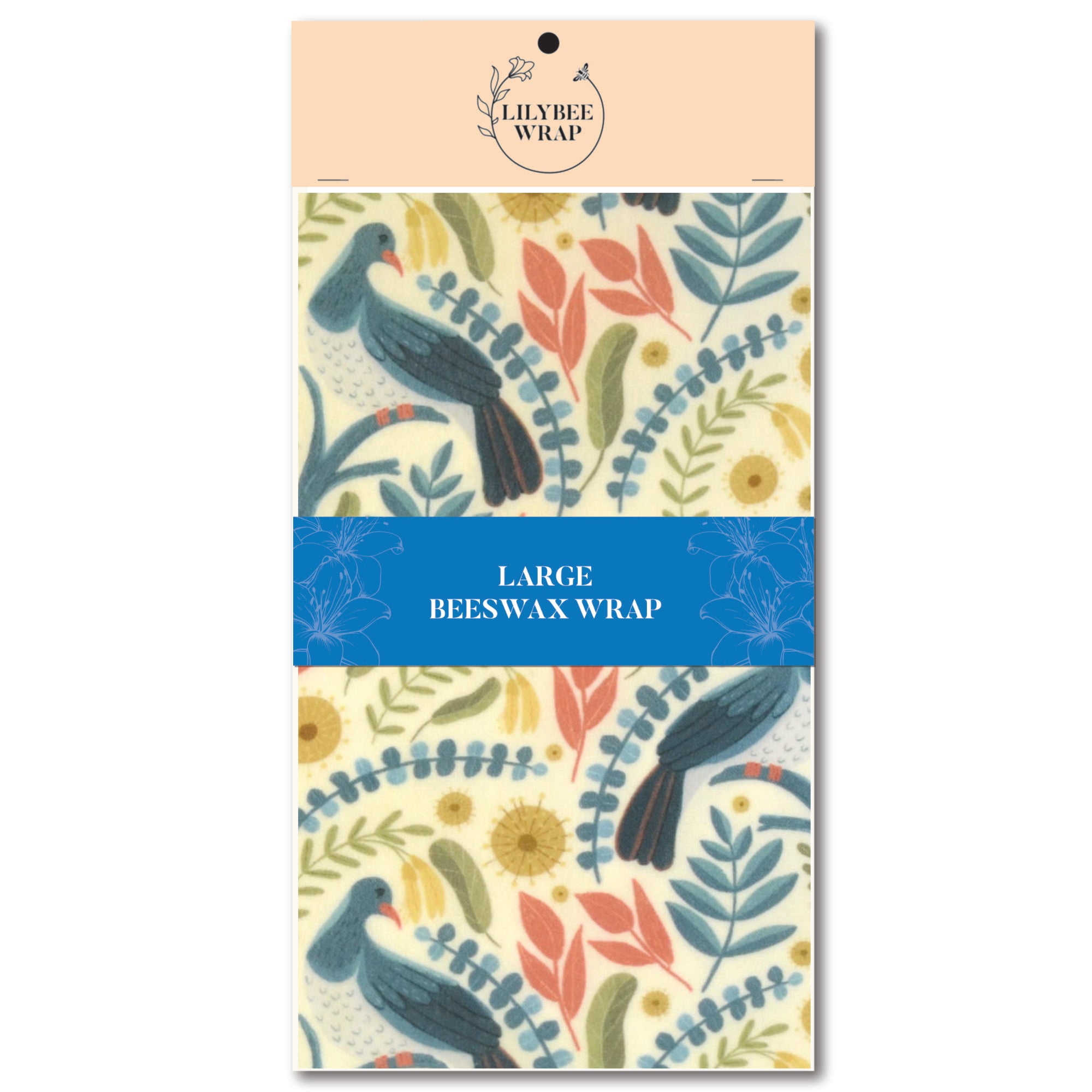 Eco-Friendly Large Beeswax Food Wrap - Reusable Sustainable Food Storage for Sandwiches, Fruits & Cheese | Perfect for Picnics, Lunch Boxes & Zero Waste Kitchens