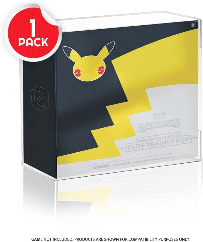 Pokemon 25th Anniversary Elite Trainer Box ETB - Exclusive Online Edition with 0.45MM PET Protector (1 Pack) - Perfect for Collectors, Gaming & Display
