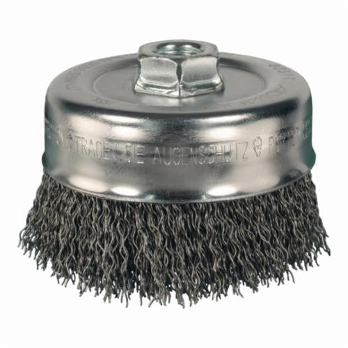 CB8 A 3BS Action Cup Brush 3Xm10X1.5 BS - Heavy Duty Wire Wheel for Angle Grinder | Perfect for Rust Removal, Paint Stripping & Metal Polishing in Automotive, Welding & DIY Projects