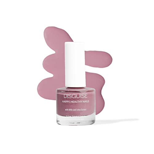 Disguise Cosmetics Gel Base Glossy Effect Nail Polish Enamel - 9ml Mushy Mauve 109 | Long-Lasting Shine & Healthy Nails | Perfect for Manicures, Pedicures & Special Occasions