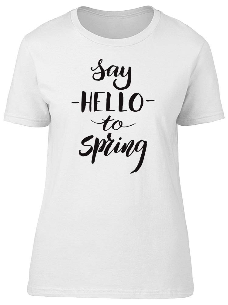 Women's Spring Inspiration Graphic Tee - Trendy Floral Short Sleeve T-Shirt for Casual Wear, Outfits & Spring Fashion