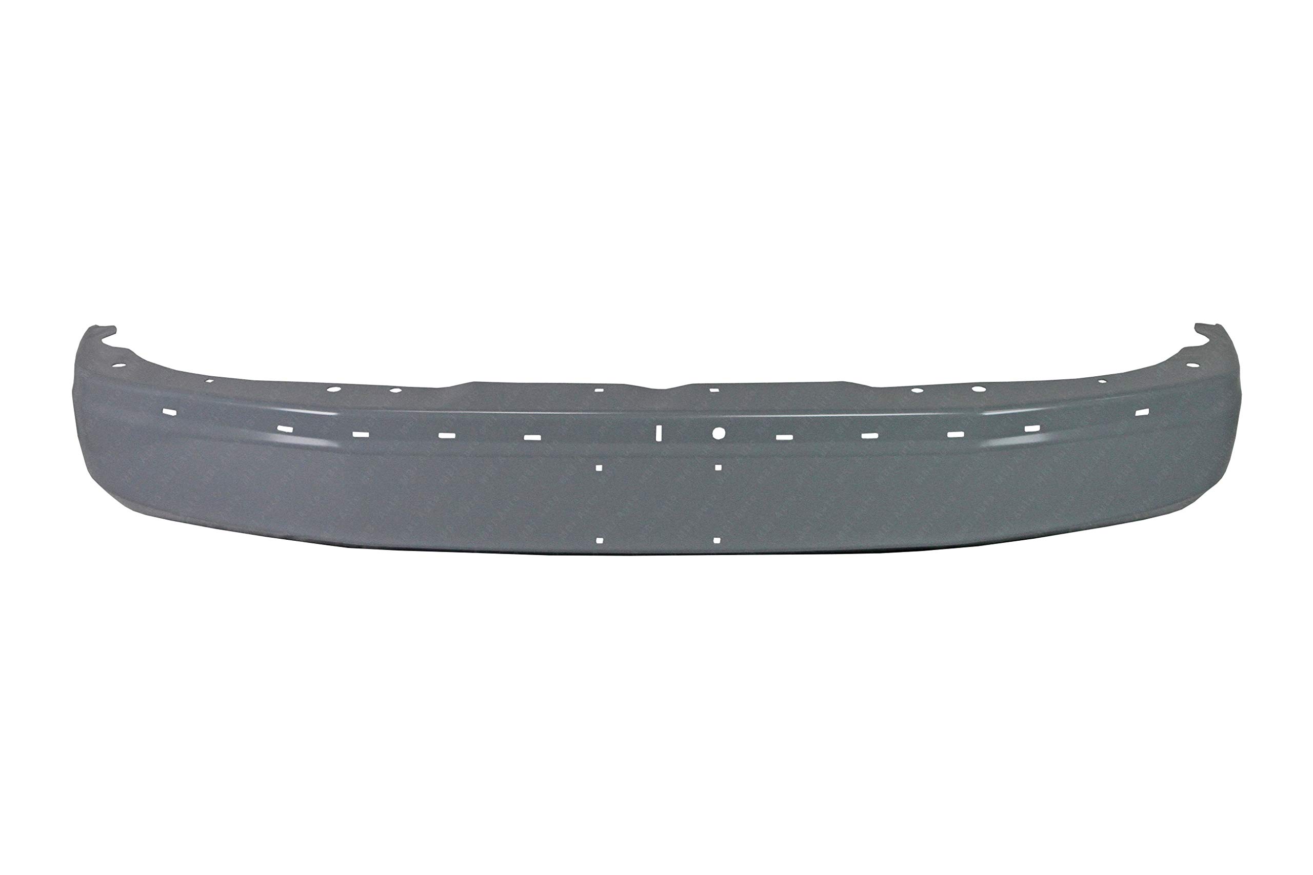 Primered Gray Steel Front Bumper Face Bar for 2003-2025 Chevy Express Van & GMC Savana 03-25 - GM1002425 - Durable Replacement for Off-Road & Urban Driving