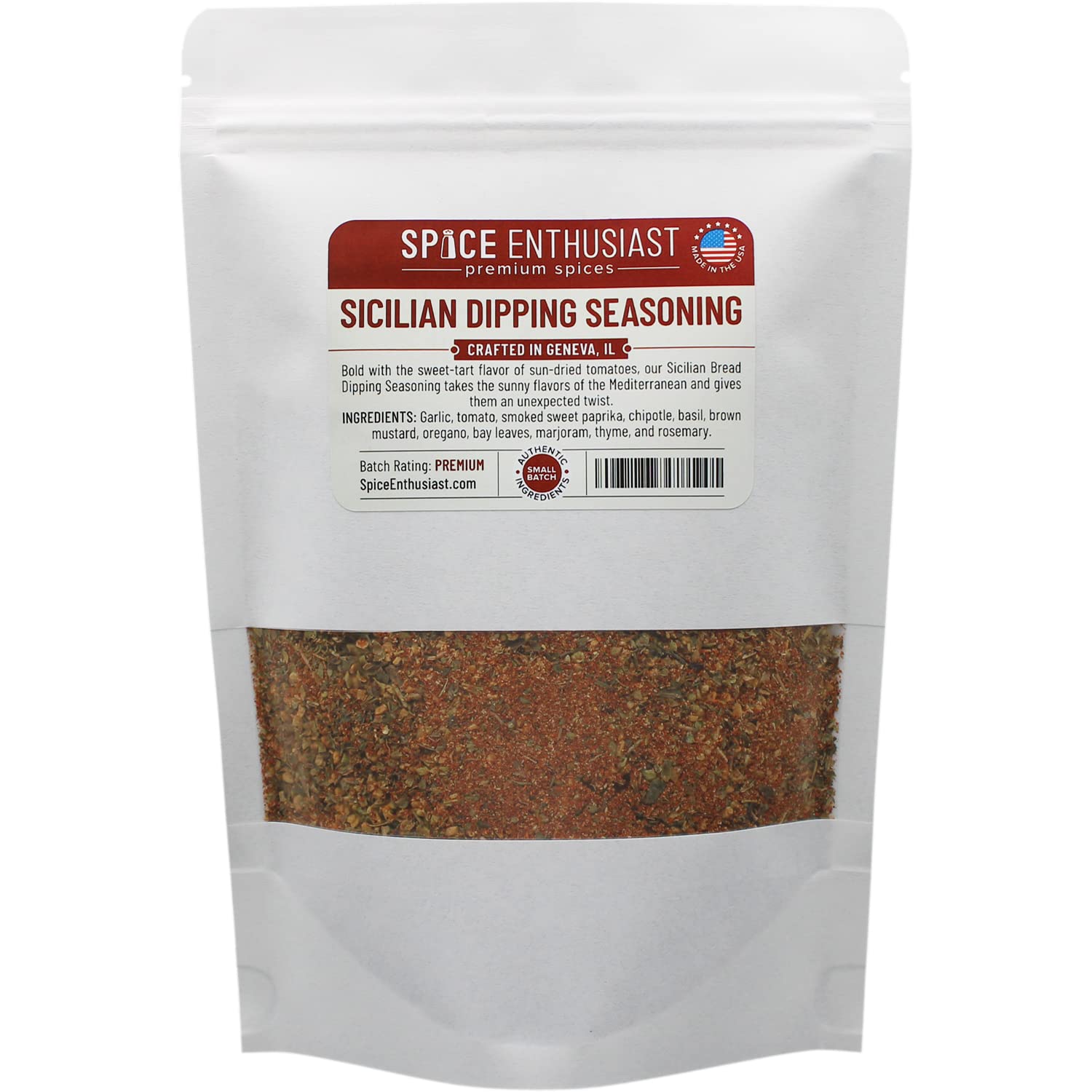 Premium Sicilian Bread Dipping Seasoning Blend - Authentic Italian Herbs & Spices (1 lb) - Perfect for Artisan Breads, Olive Oil Dips & Gourmet Cooking