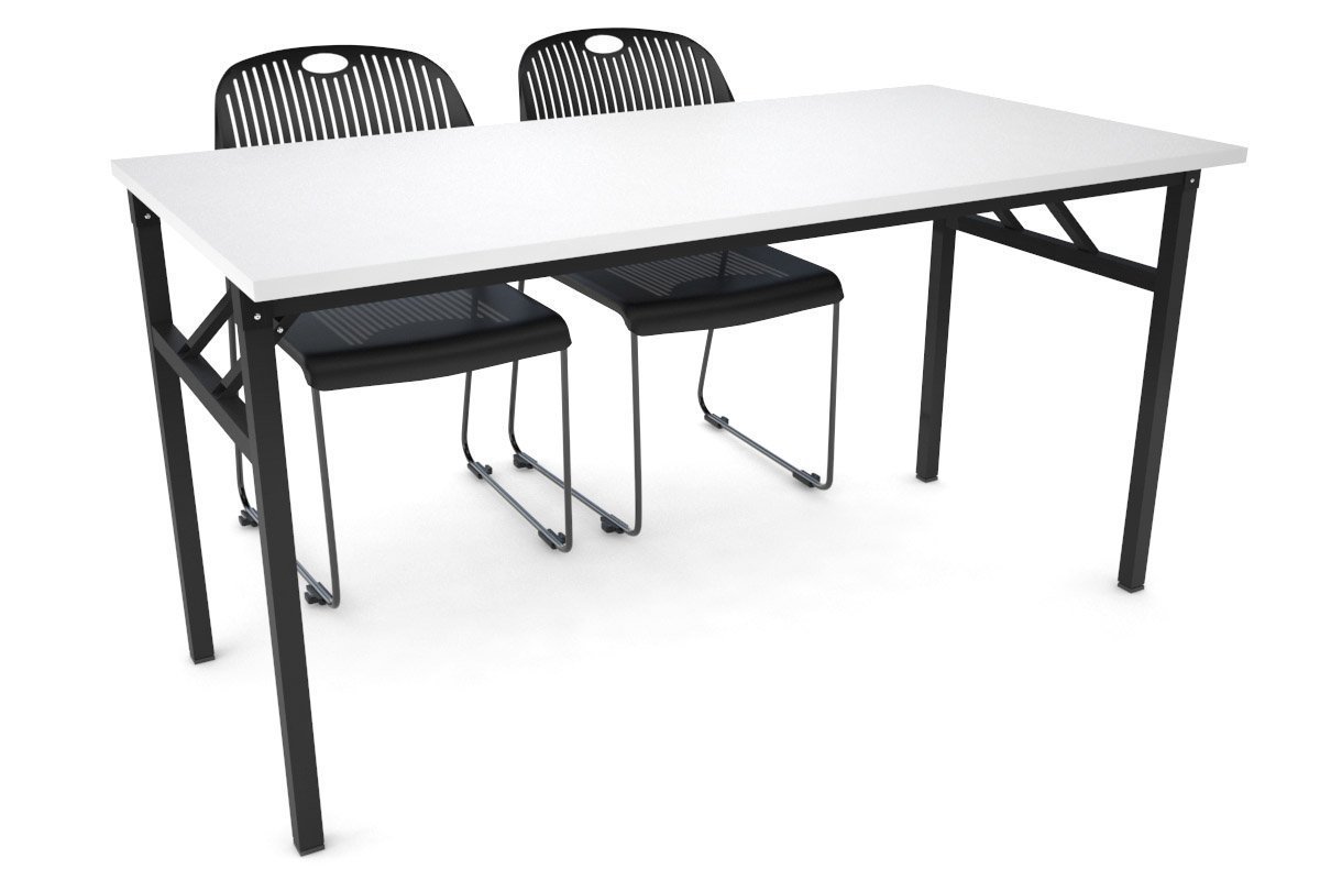Sonic Steel Black Frame Folding Table - 55