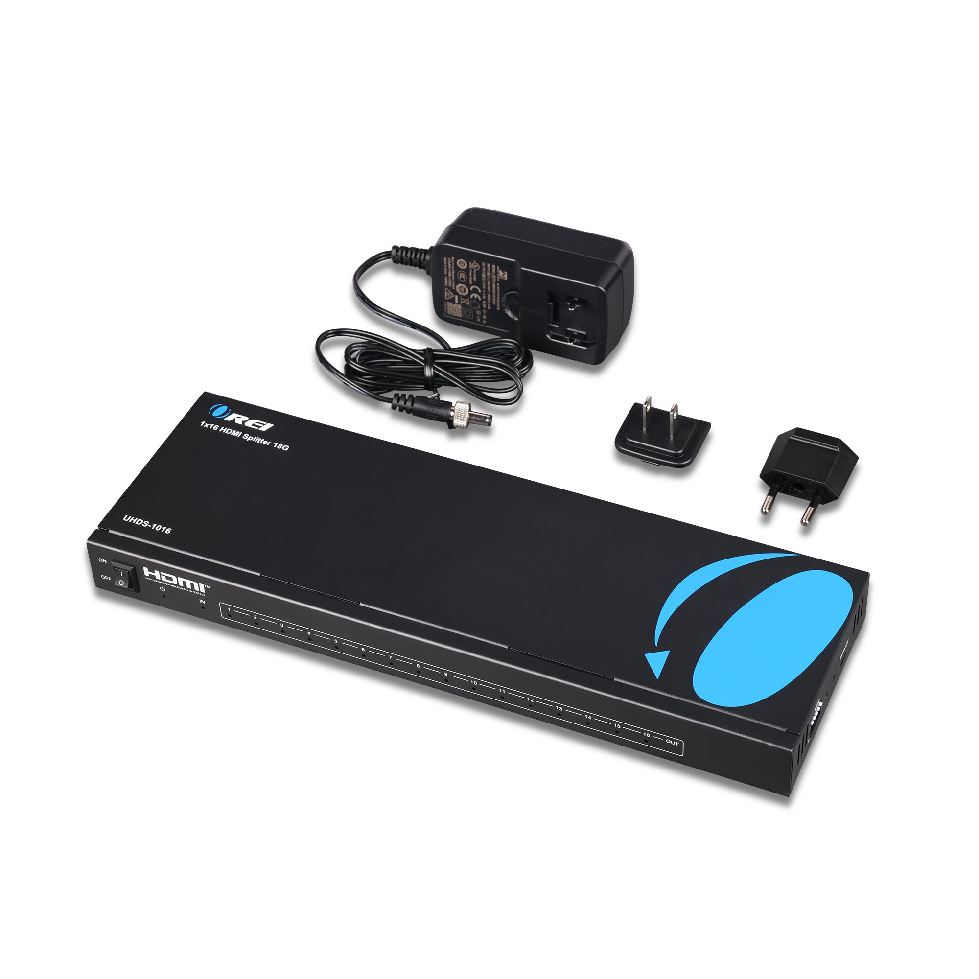 1x16 HDMI Splitter 4K Ultra HD 1 in 16 Out with EDID Support - Perfect for Home Theater, Gaming, and Multi-Screen Presentations (UHDS 1016)