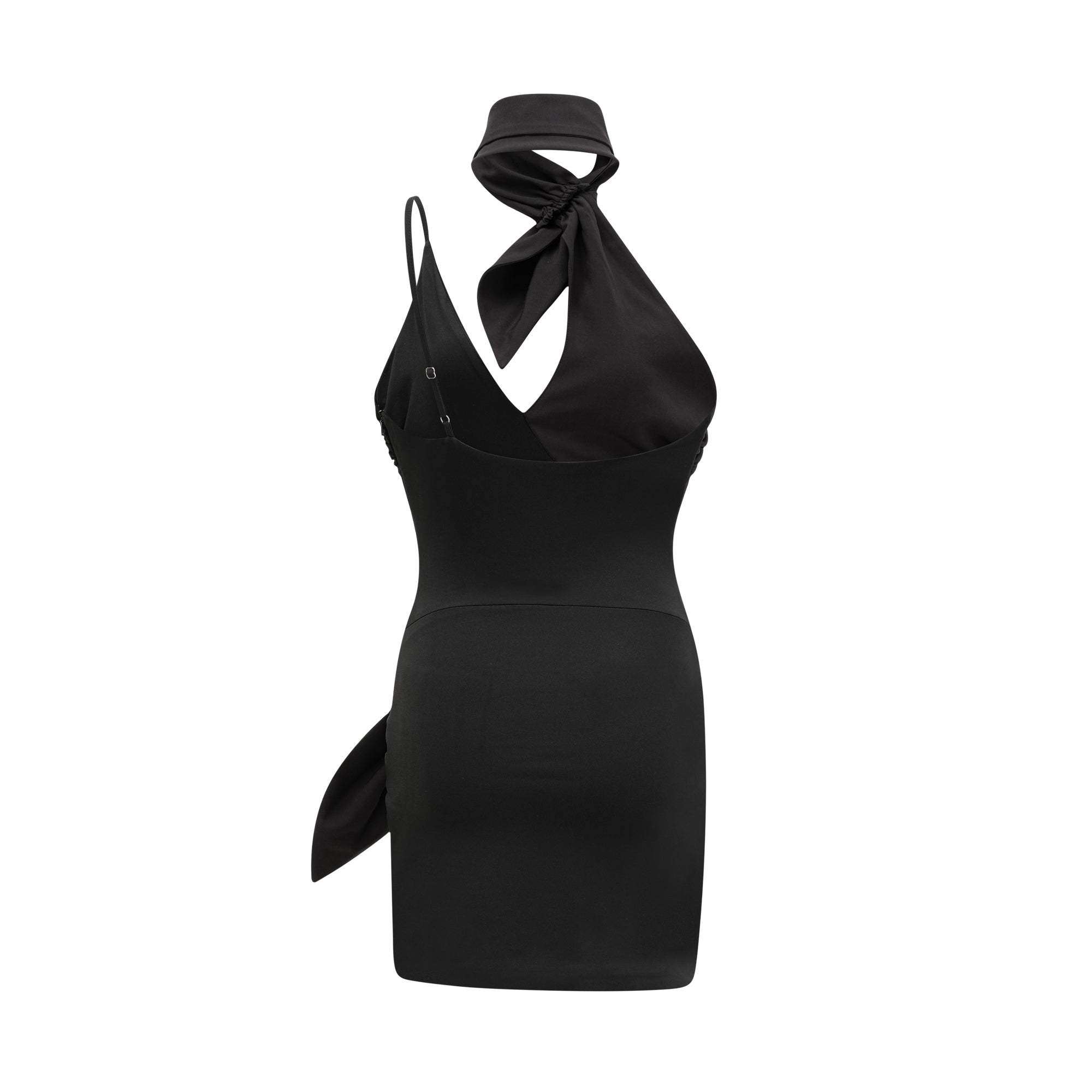 Amelie Crossover Neck Asymmetric Dress - Elegant Women's Fashion for Parties & Date Nights