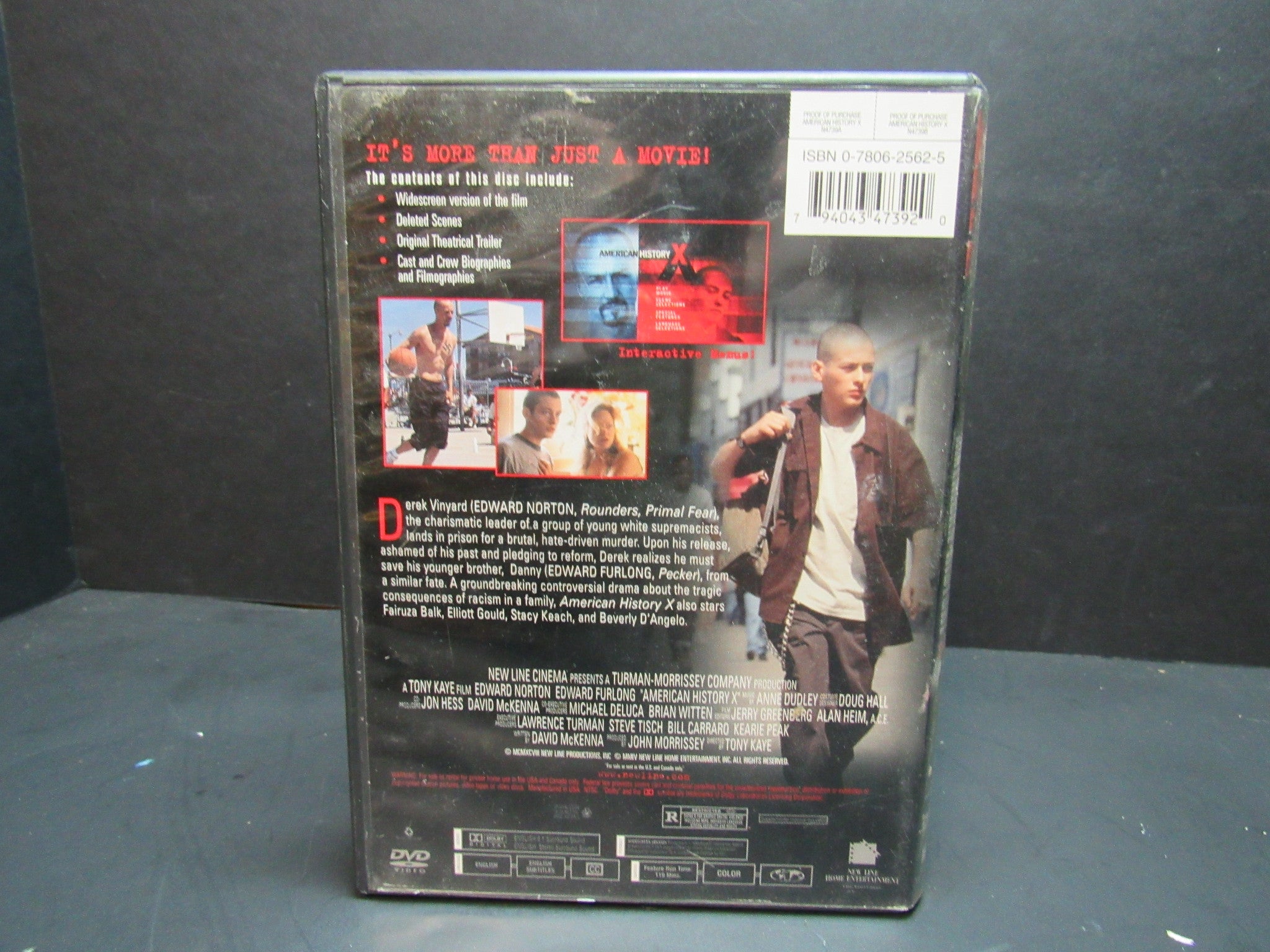 American History X (1998) DVD - WideScreen Edition - Drama Movie About Racism & Redemption - Perfect for Movie Nights & History Enthusiasts