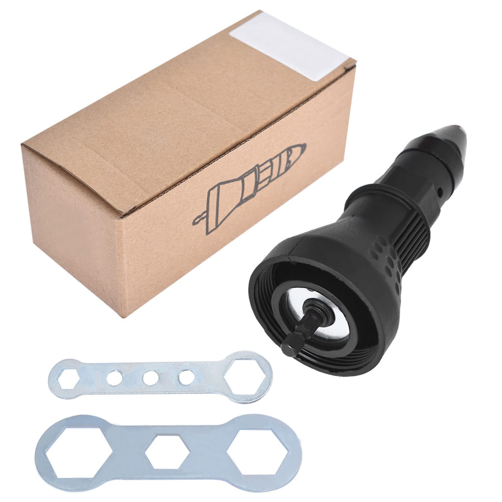 Electric Rivet Nut Gun for Cordless Drill - Heavy Duty Riveter Adapter Kit - Drill Insert Nut Tool for Metal, Wood & DIY Projects - Perfect for Automotive, Construction & Home Repair
