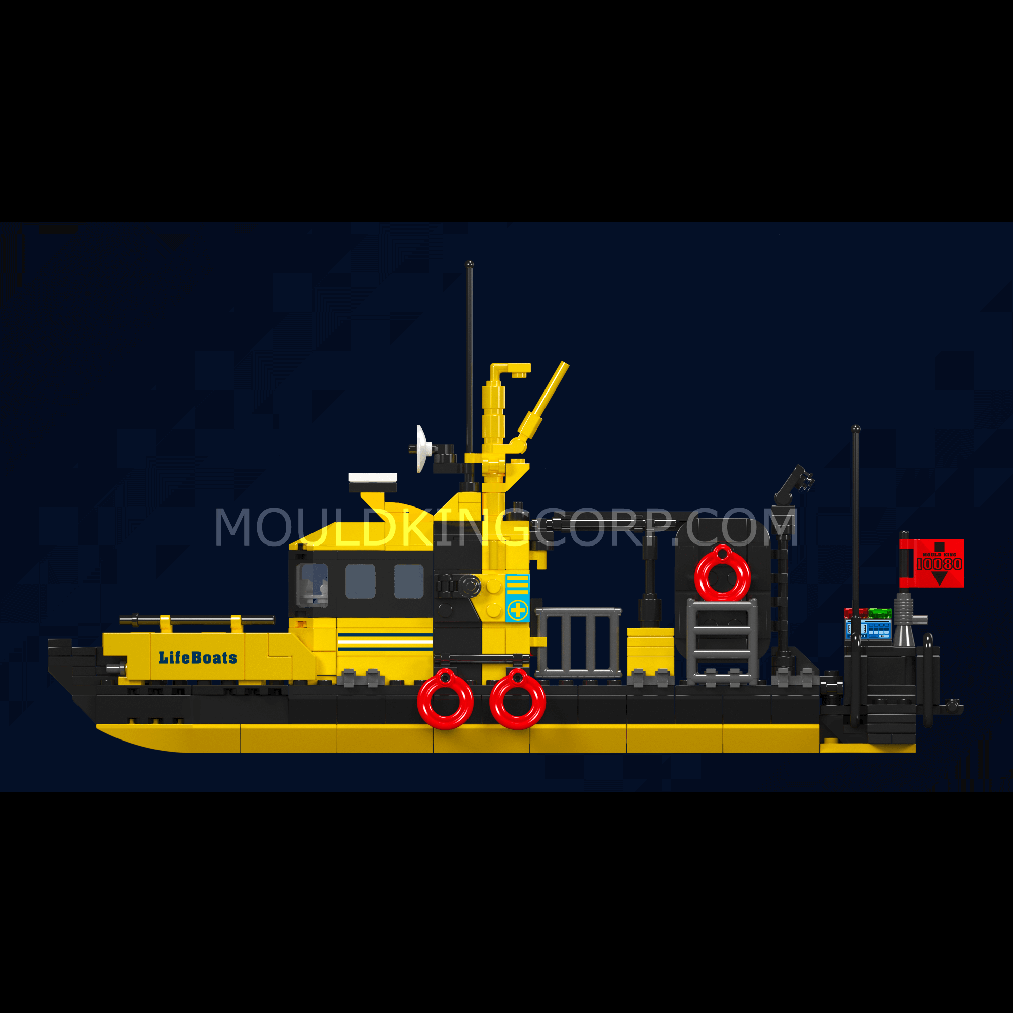 Mould King 10080 Norwegian Multi-Functional Lifeboat Building Set - 462 Pcs STEM Toy for Kids & Adults | Perfect for Creative Play, Educational Gifts & Collector Displays