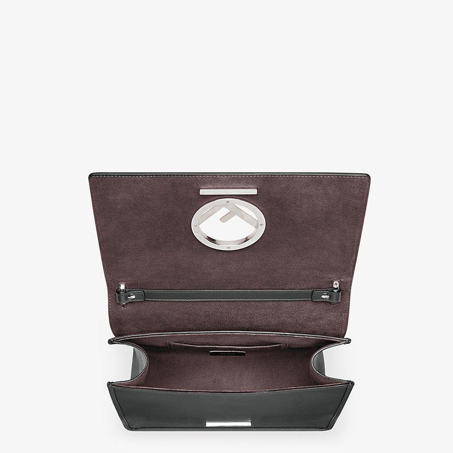 Fendi Kan I F Blue Leather Handbag for Women - Luxury Designer Crossbody Purse for Everyday Use & Special Occasions