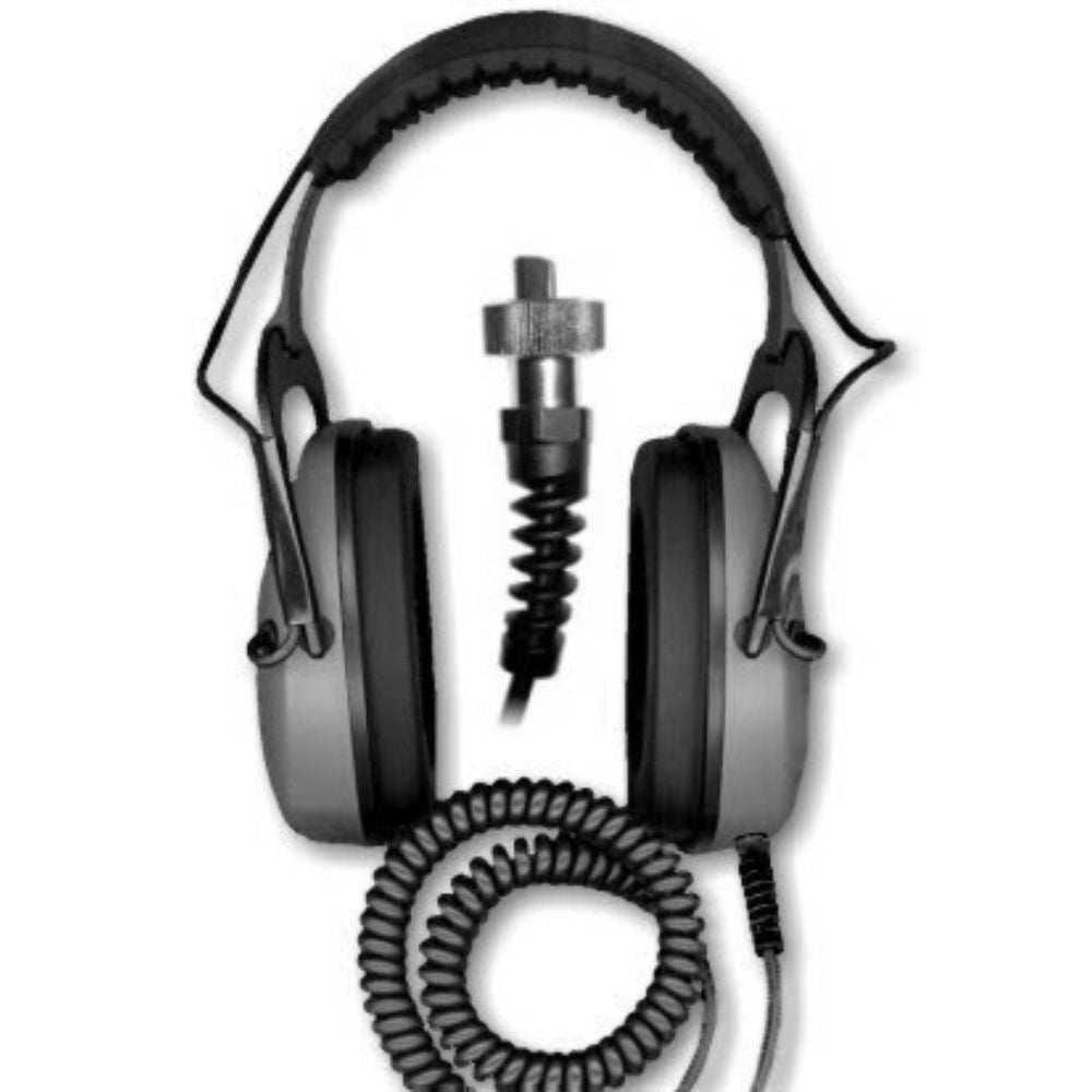 DetectorPro Gray Ghost Underwater Amphibian II Headphones - Compatible with Garrett Underwater Metal Detectors | Waterproof Headset for Beach Hunting, Scuba Diving & Treasure Search