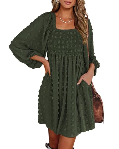 Swiss Dot Army Green