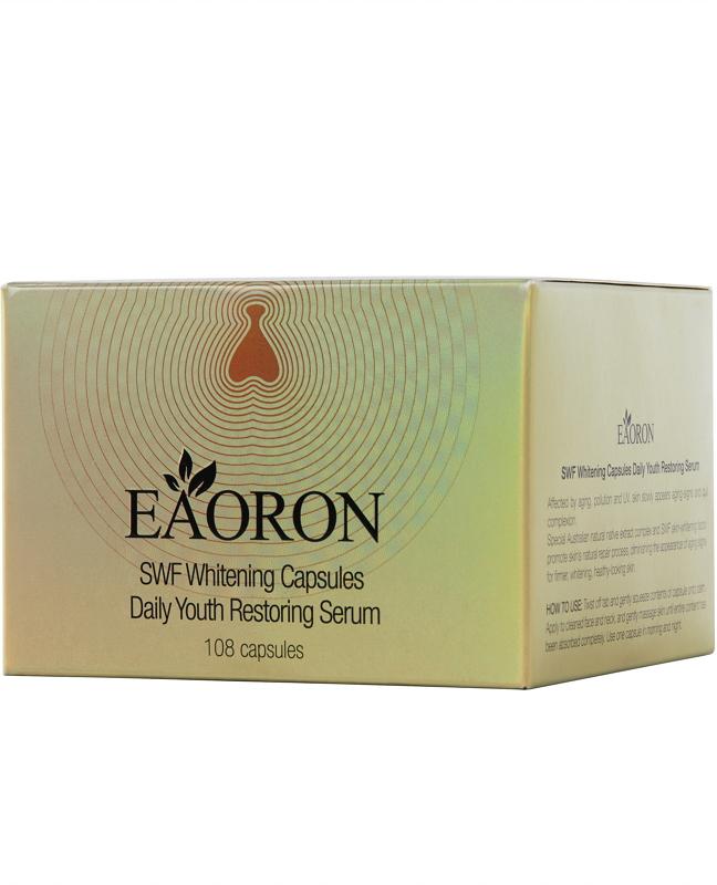 Eaoron SWF Whitening Capsules - Daily Youth Restoring Serum for Brighter Skin | Anti-Aging Facial Treatment for Women & Men | Perfect for Night Routine & Travel Skincare