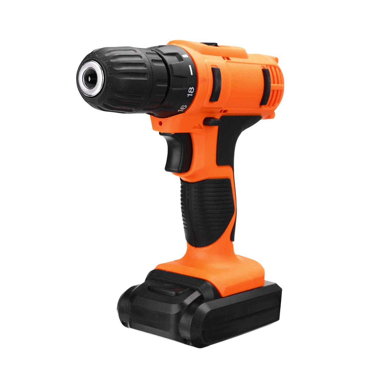 18V Cordless Electric Screwdriver & Hammer Drill with 13-Piece Drill Bit Set - Rechargeable Power Tool for Home DIY, Woodworking, and Construction Projects