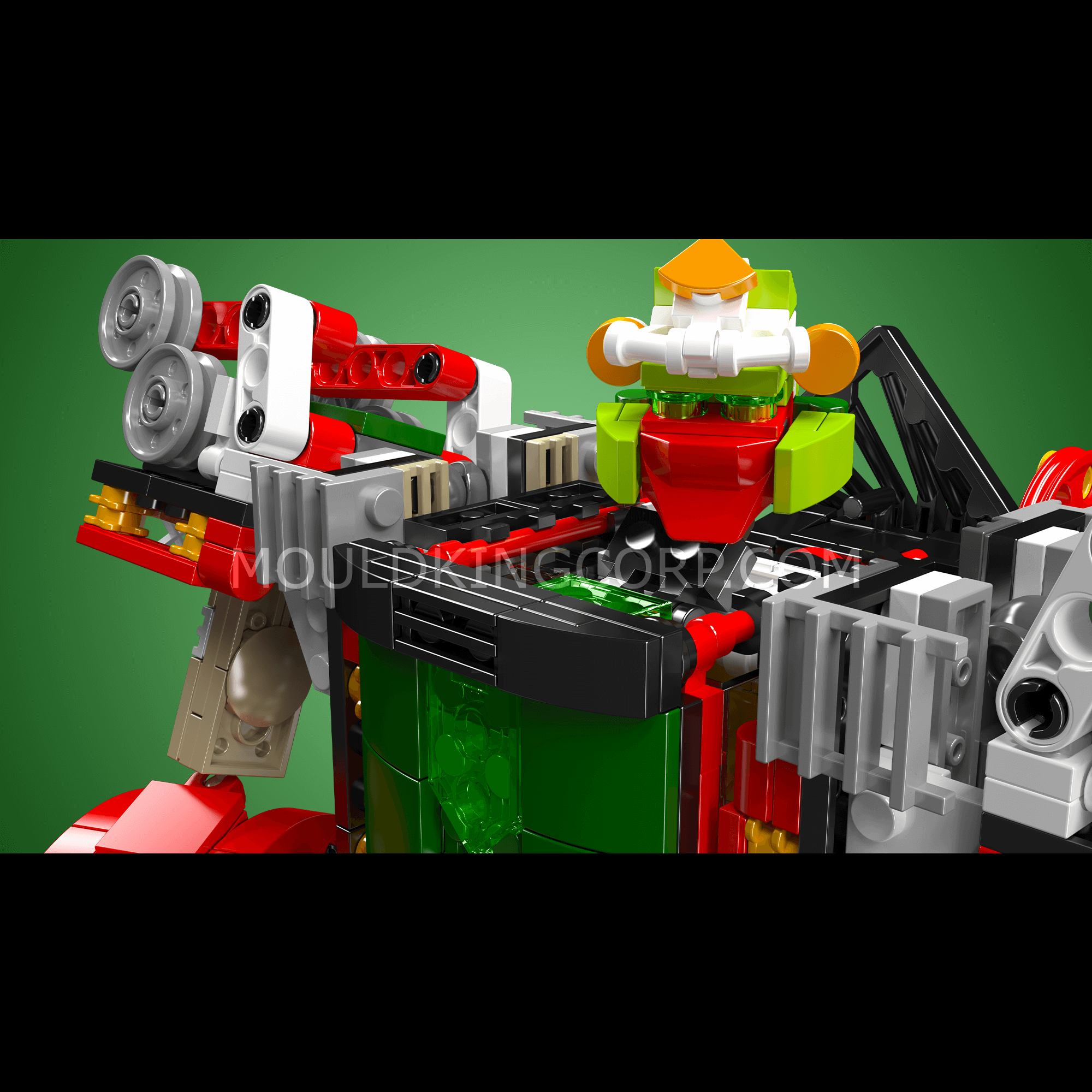 Mould King 12028 2-in-1 Transformer Christmas Train Building Blocks Set - 1,522 Pieces STEM Toy for Kids & Adults | Holiday Decor, Christmas Gift, DIY Model Train for Home Decoration & Collectors