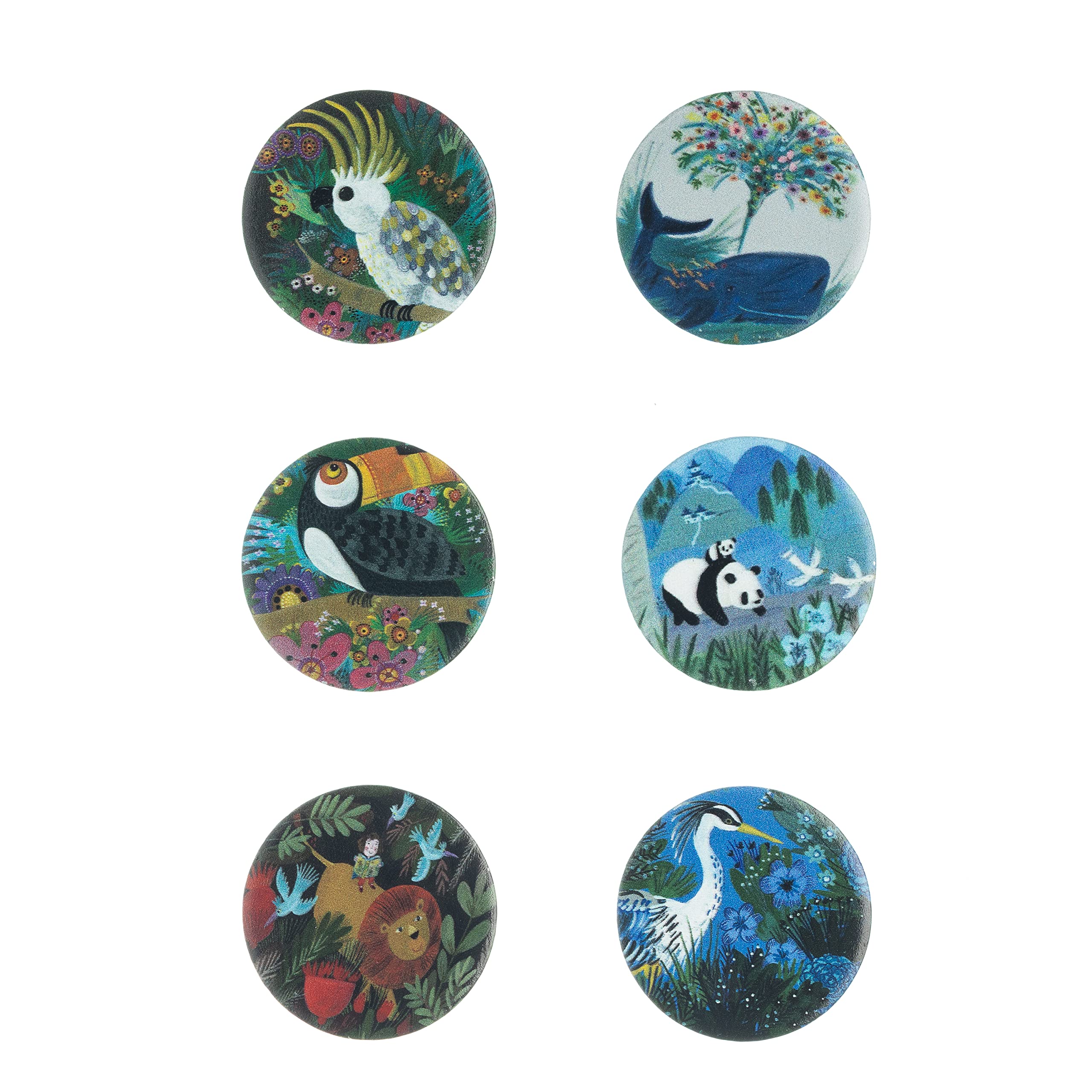 6-Pack Quilted Bear Pattern Weights (40mm) - Scratch-Resistant Fabric Weights for Sewing, Quilting & Crafting - Multiple Animal Designs - Perfect for DIY Projects & Fabric Cutting (Kay Widdowson Collection)